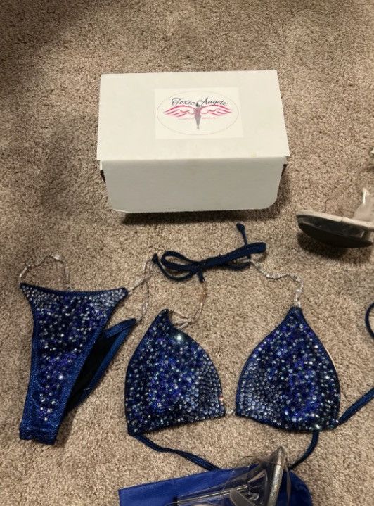 Other Women’s Bodybuilding Show Custom Bikini, Heels and Jewelry Size ONE SIZE - 1 Thumbnail