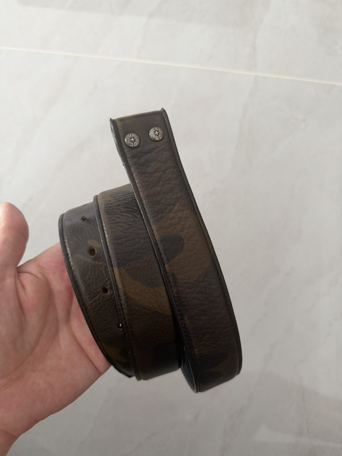 Chrome Hearts Chrome Hearts Camouflage Leather Strap Belt Sz.40 Size 40 - 1 Thumbnail