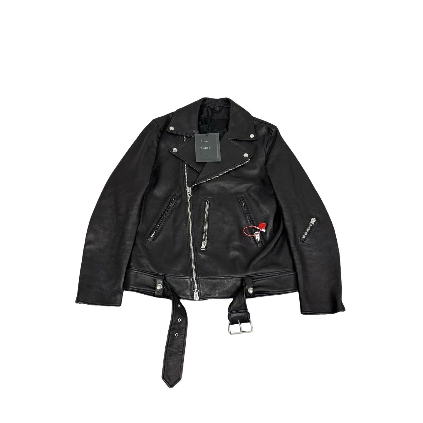 Acne Studios Acne Studios Nate Clean Leather Biker Jacket Size 46 Size US S / EU 44-46 / 1 - 1 Thumbnail