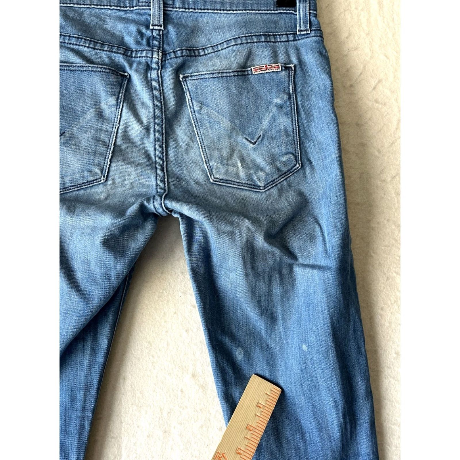 Hudson Hudson Jeans Womens Skinny Medium Wash Stretch Denim Blue Jeans Size 25 Size 42" / US 20 - 7 Thumbnail
