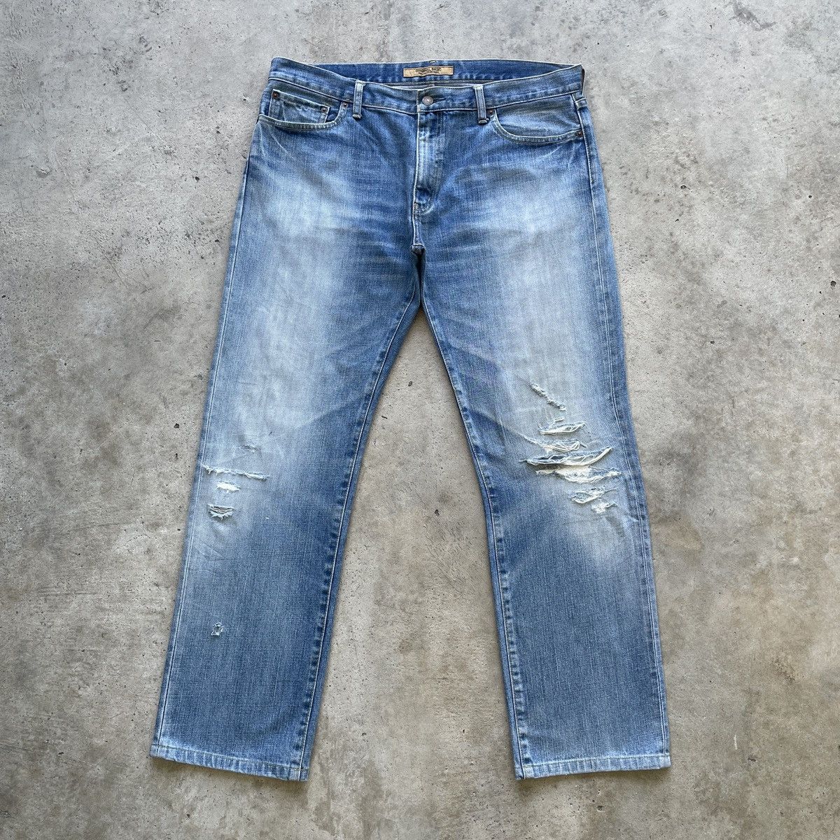 Japanese Brand W39x31💥 Vintage Japanese Faded Denim Jeans Distressed Pants Size US 39 - 1 Thumbnail