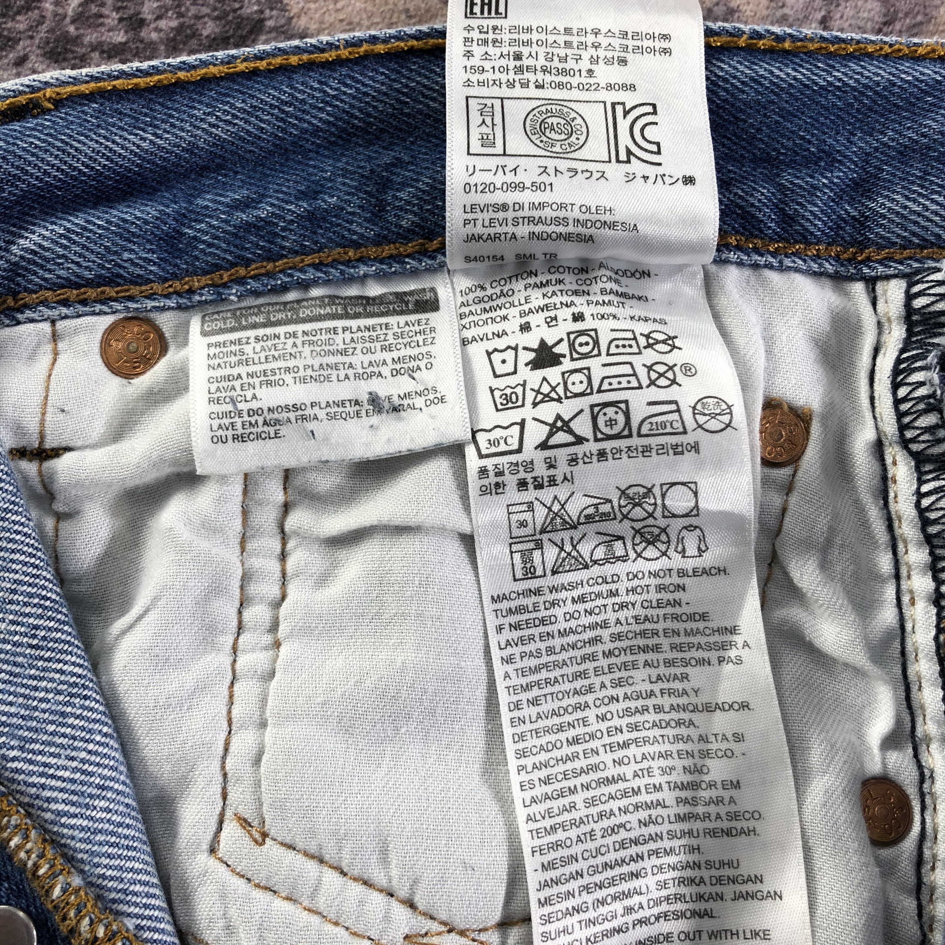 Levi's Vintage Blue Wash Levis 501 Jeans-JM3310 Size US 30 / EU 46 - 11 Thumbnail
