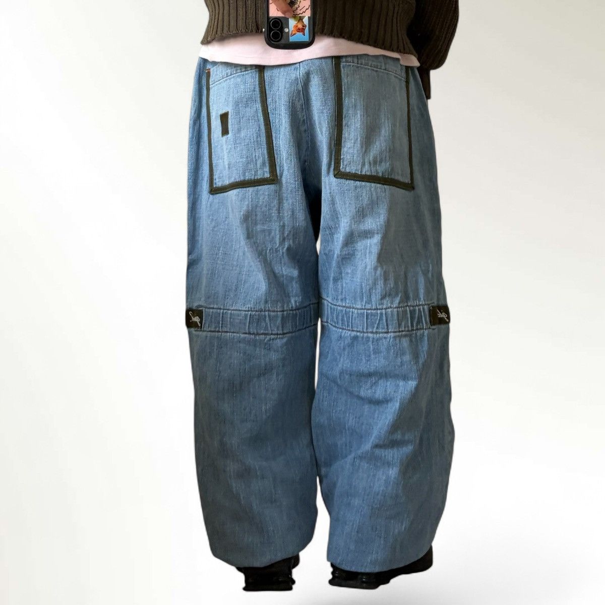 Marithe + Francois Girbaud Marithe + Francois Girbaud Multi Pocket Strap shuttle Pants Size US 38 / EU 54 - 2 Thumbnail