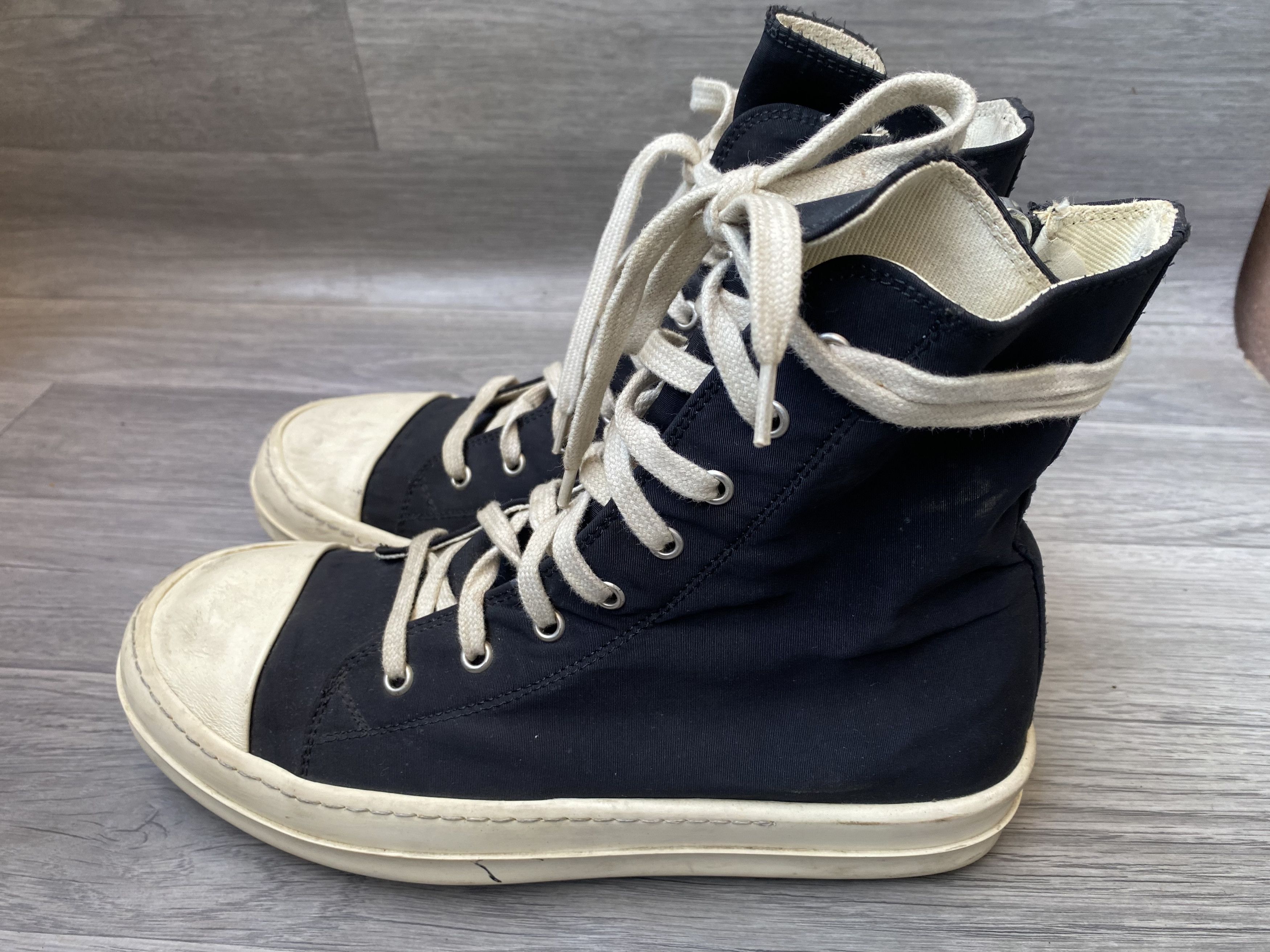 Rick Owens Drkshdw Rick owens drkshdw black hi-top sneakers sz 41 Size US 8 / EU 41 - 5 Thumbnail