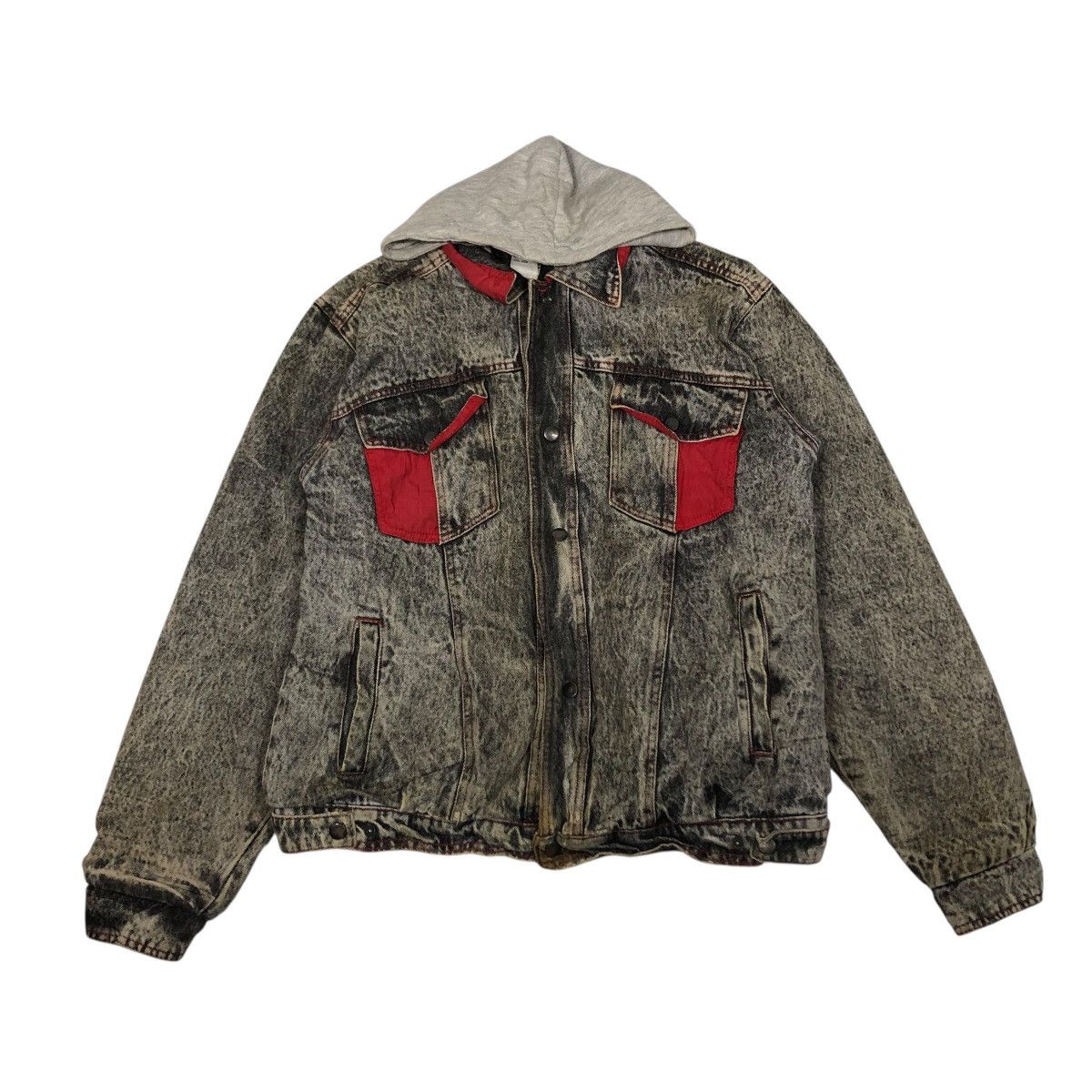 Japanese Brand 🔥VINTAGE BIKER BOMBER JACKET DENIM JAPAN ISSEY MIYAKE Size US L / EU 52-54 / 3 - 1 Thumbnail