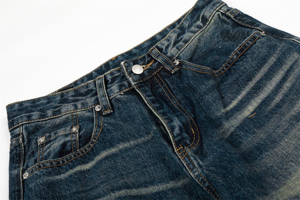 Jean American retro loose casual punk ripped washed jeans Size US 32 / EU 48 - 3 Thumbnail