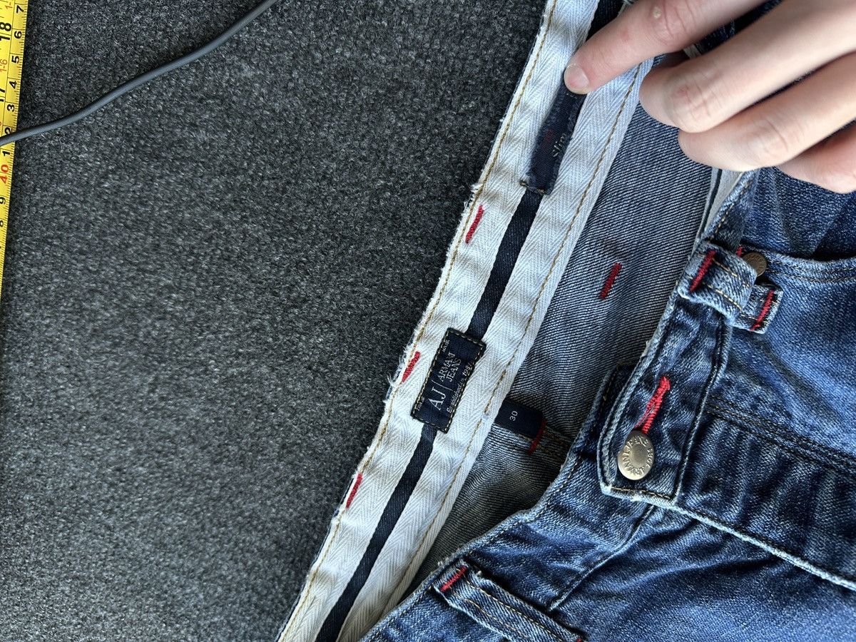 Armani 🚨Y2K WOMEN ARMANI JEANS WITH LOGO AVANT GARDE DENIM PANTS Size 30" / US 8 / IT 44 - 7 Thumbnail