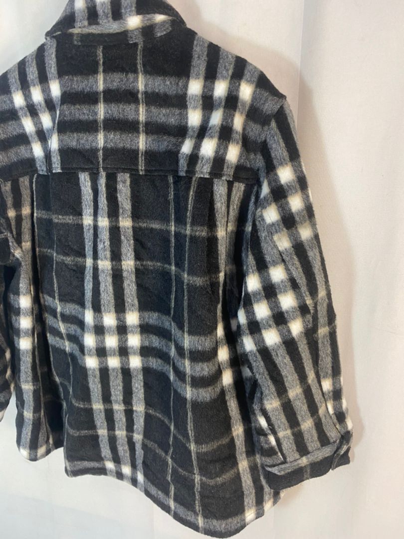 H&M H&M shadow plaid button up jacket Size US L / EU 52-54 / 3 - 10 Thumbnail