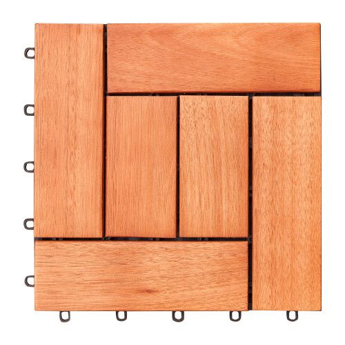 Designer × Homemade (Set of 10) Hanalei Eucalyptus Interlocking Wooden Decktile Size US L / EU 52-54 / 3 - 5 Thumbnail