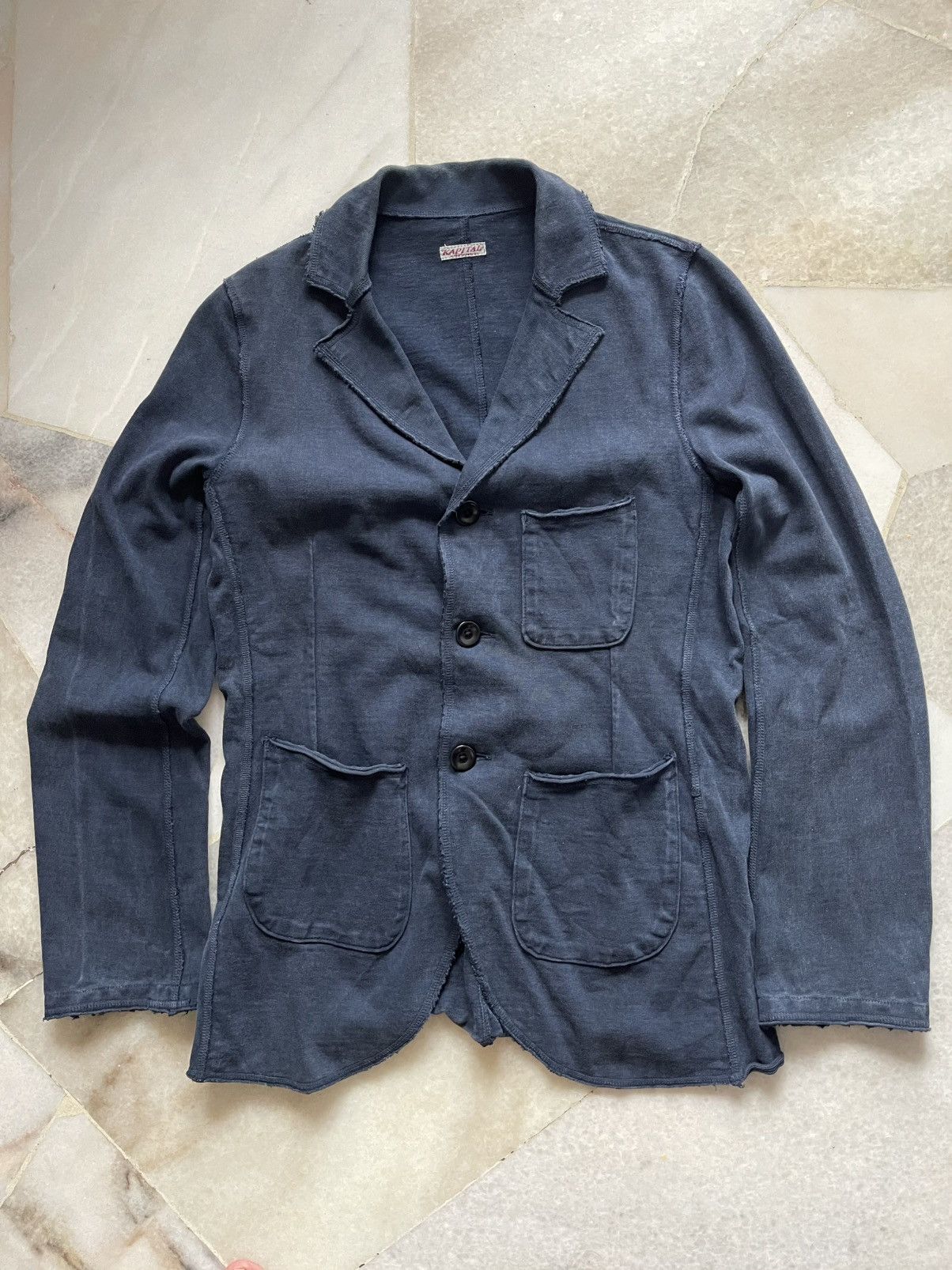 Kapital Kapital Indigo Cotton Blazer Jacket #99 Size US XS / EU 42 / 0 - 6 Thumbnail