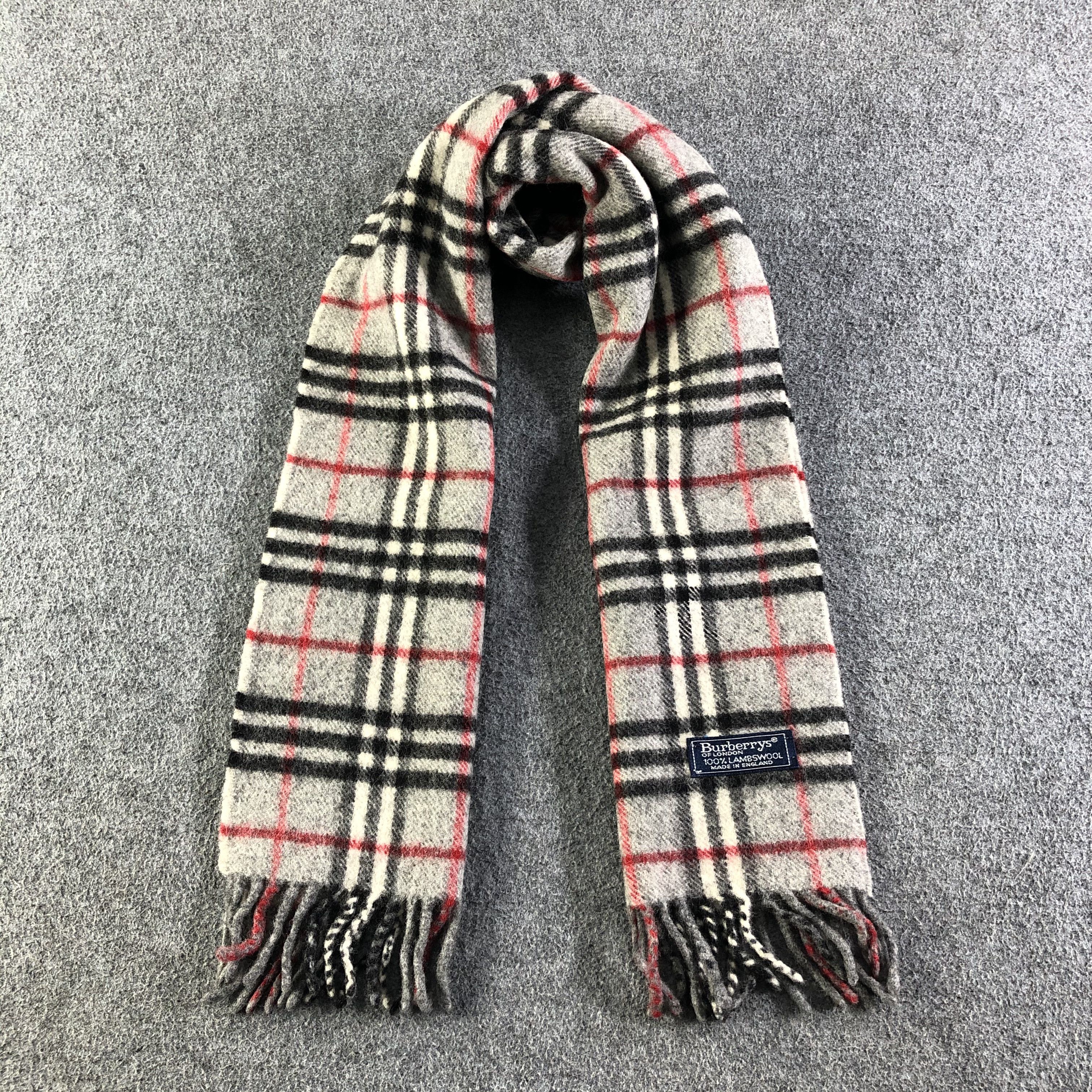 Burberry Burberrys Lambswool Scarf / Muffler / Neckwear Size ONE SIZE - 1 Thumbnail