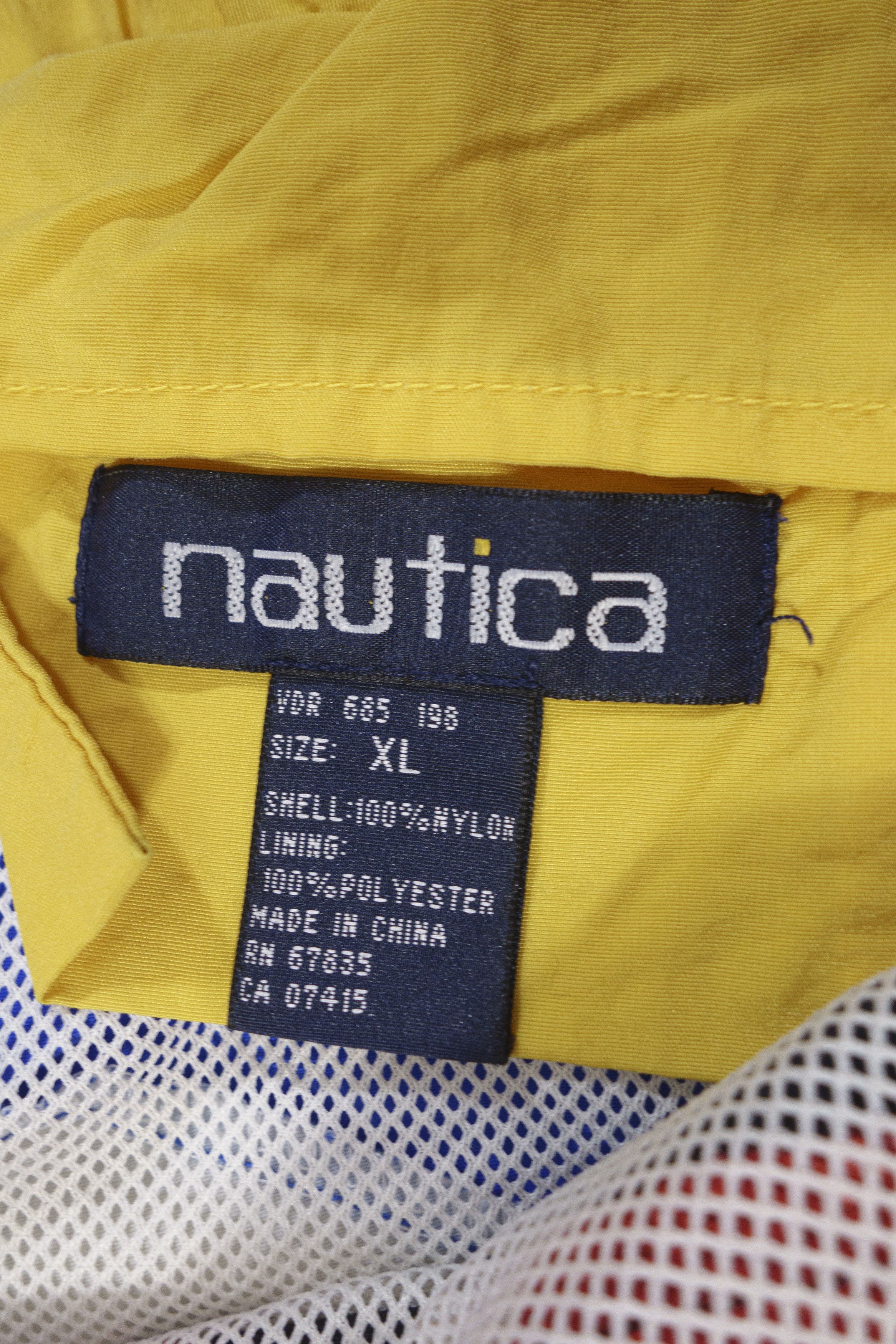 Nautica 90S Multicolor Nylon Swim Shorts Size US 36 / EU 52 - 7 Thumbnail