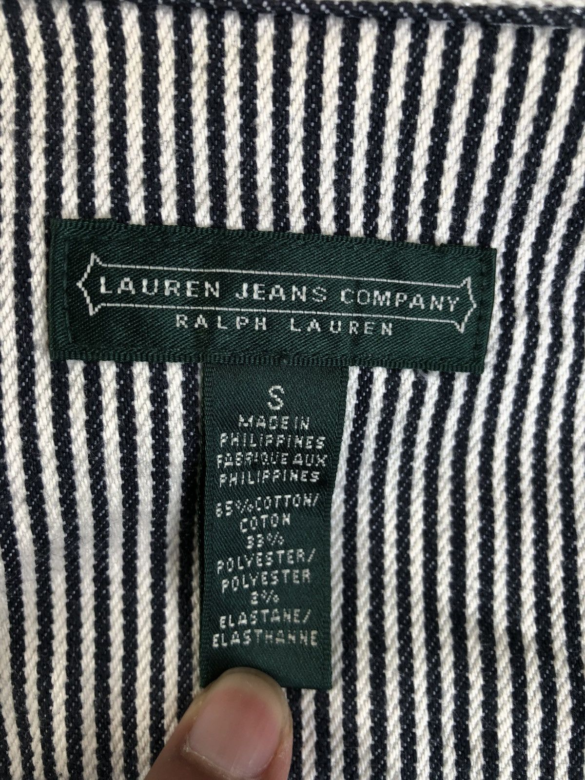 Lauren Ralph Lauren LRL Ralph Lauren Hickory Stripe Denim Jacket Size US S / EU 44-46 / 1 - 21 Thumbnail