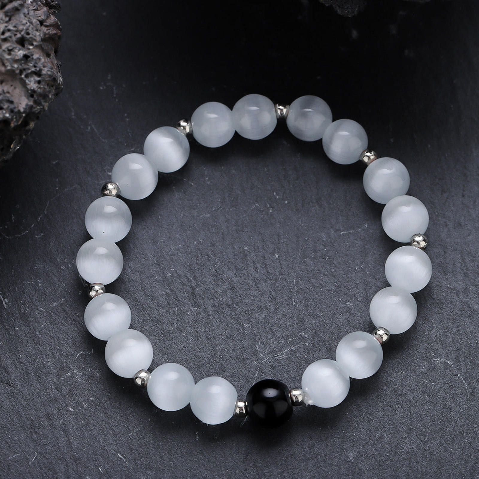 Jewelry Beaded Stretch Bracelet, Minimalist Jewelry Size ONE SIZE - 6 Thumbnail