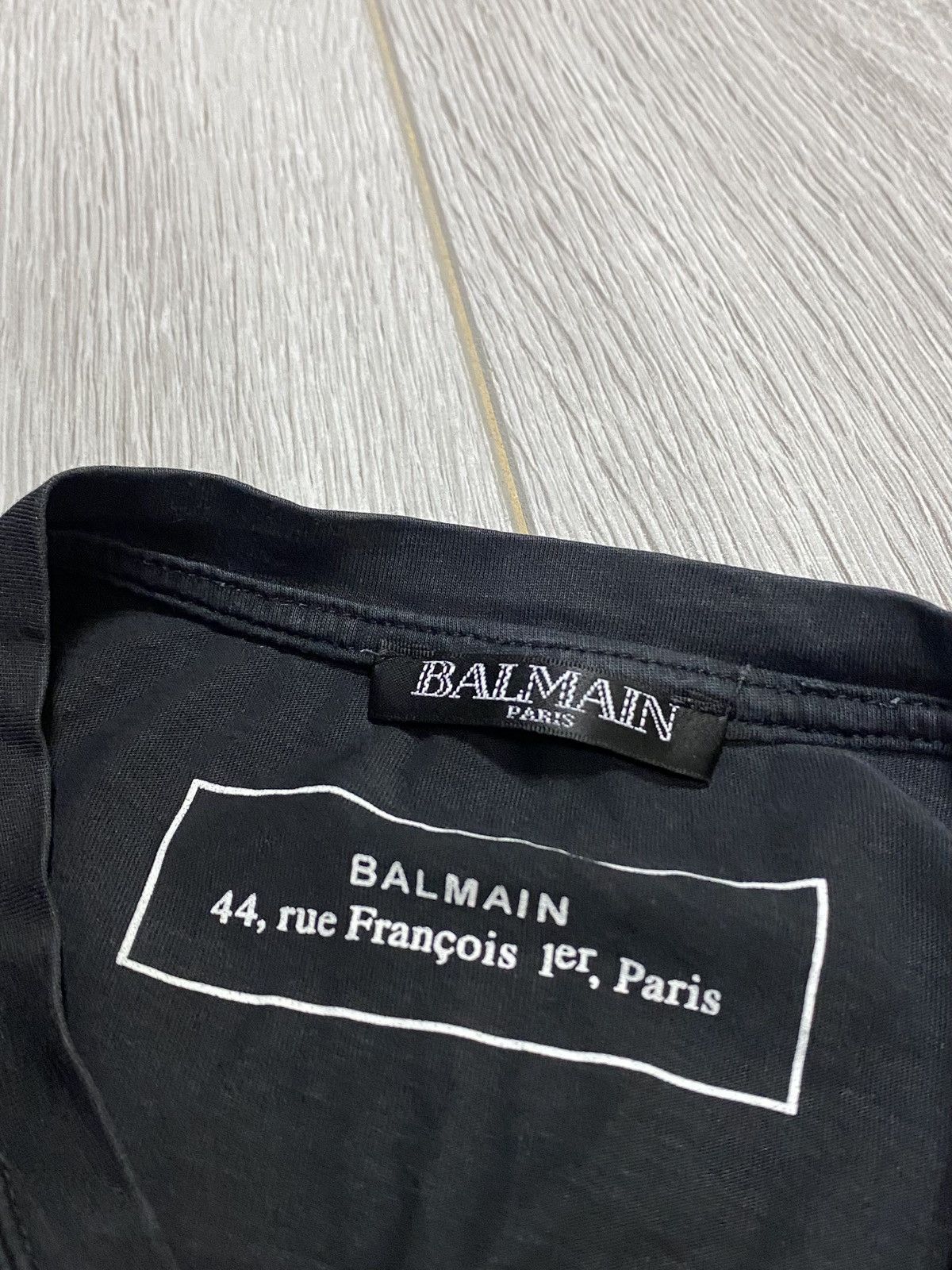 Balmain Balmain big logo sign shirt buttons spell out tear distress Size US S / EU 44-46 / 1 - 3 Thumbnail