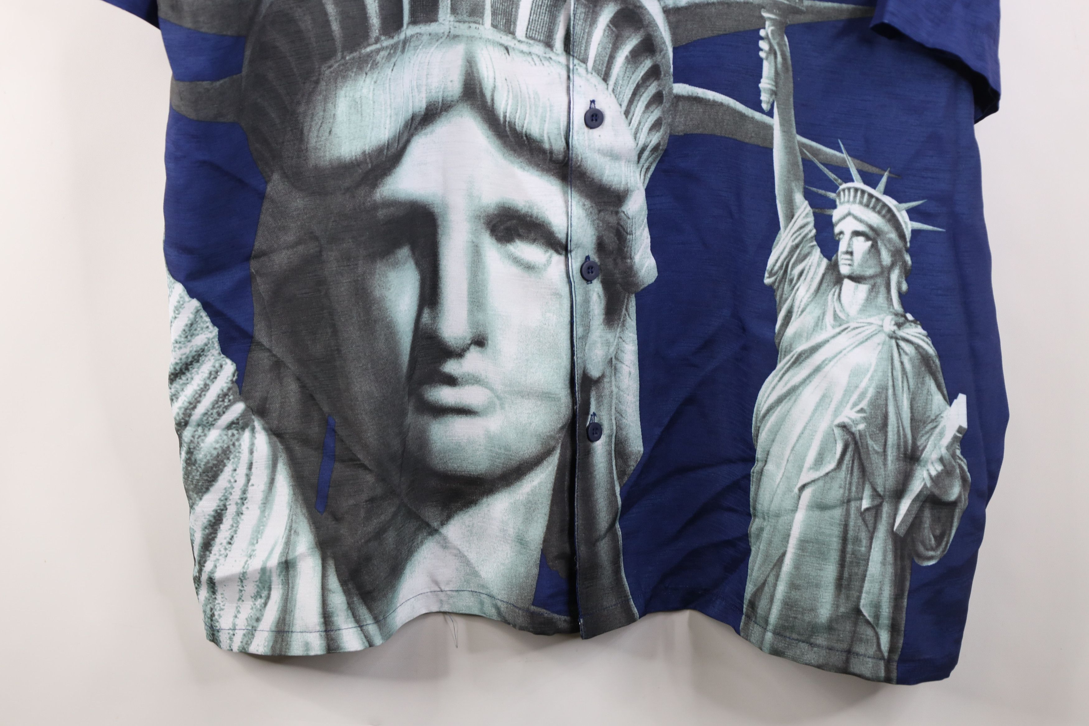 Vintage Deadstock Vintage 90s Y2K Statue of Liberty Button Shirt Size US L / EU 52-54 / 3 - 3 Thumbnail