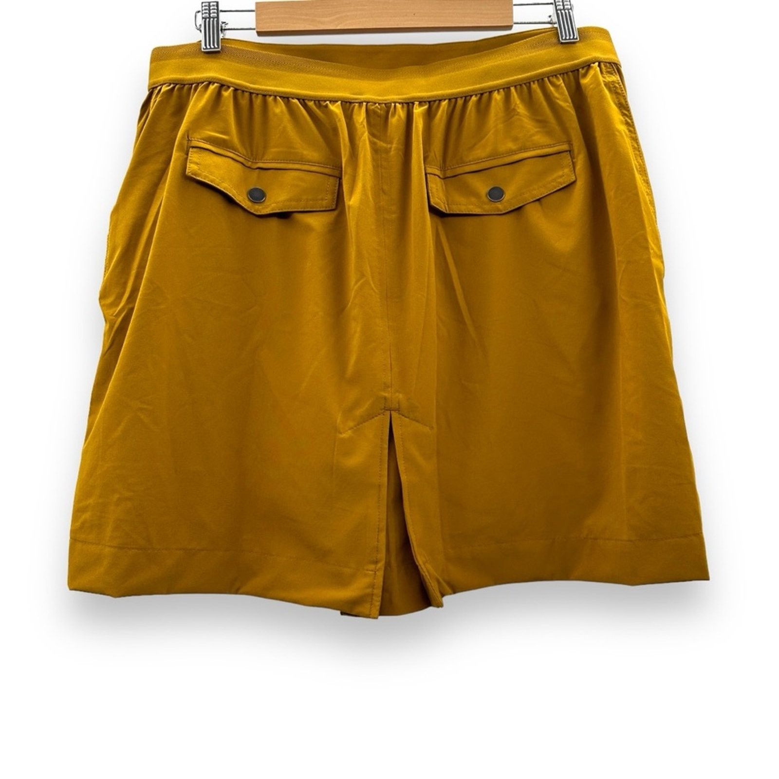 Athleta Athleta Vienna Jupe Cargo Skort in Brass Yellow Size 16 Size 38" / US 16 / IT 52 - 4 Thumbnail