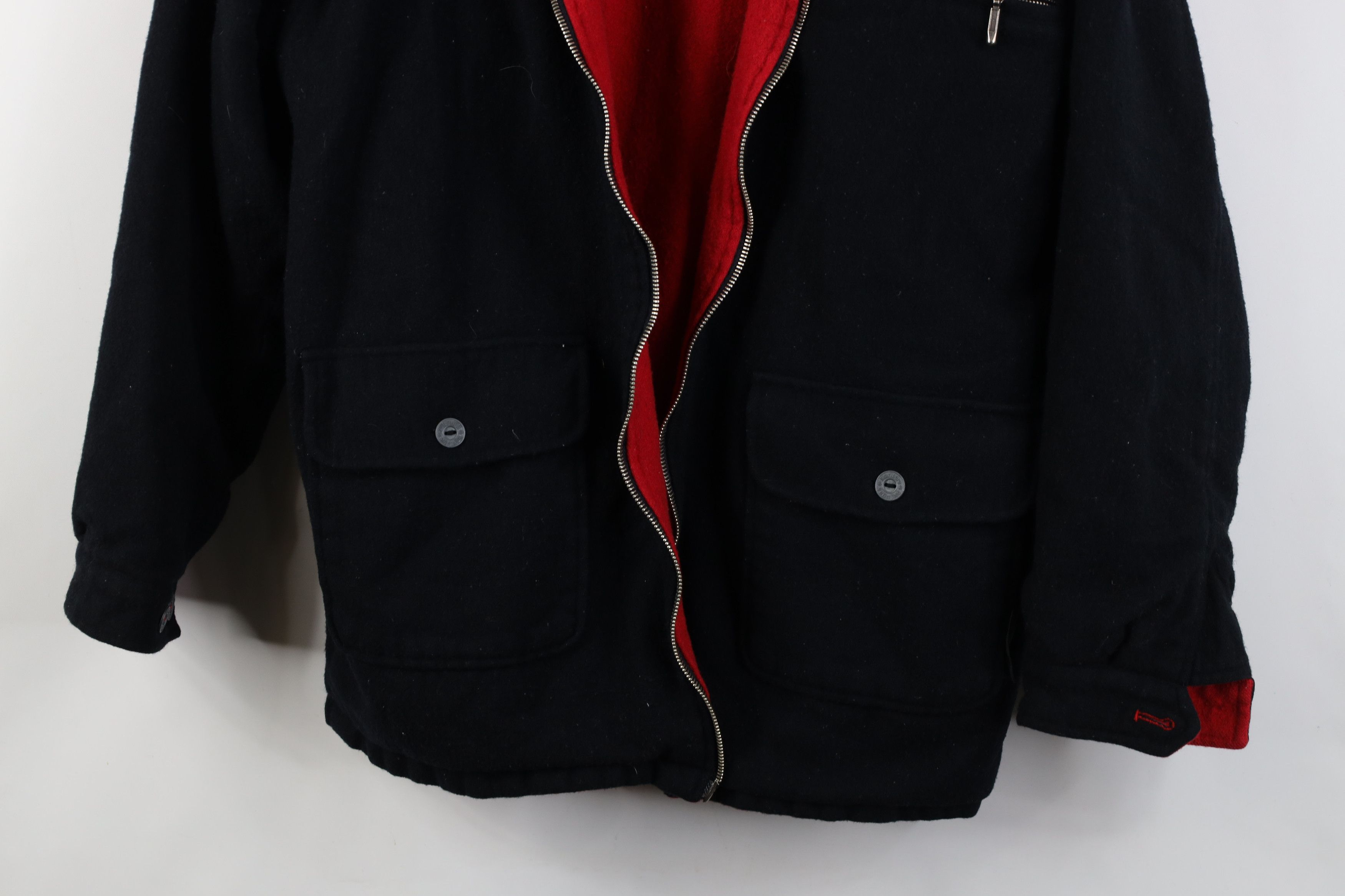 Marlboro AS IS Vintage 90s Marlboro Reversible Wool Bomber Jacket Size US M / EU 48-50 / 2 - 14 Thumbnail