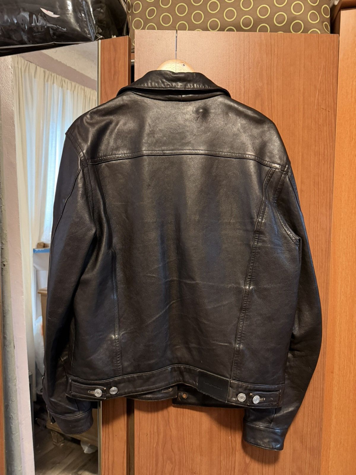 Purple Brand Purple Brand Leather P028 Leather Trucker Jacket Size US L / EU 52-54 / 3 - 3 Thumbnail