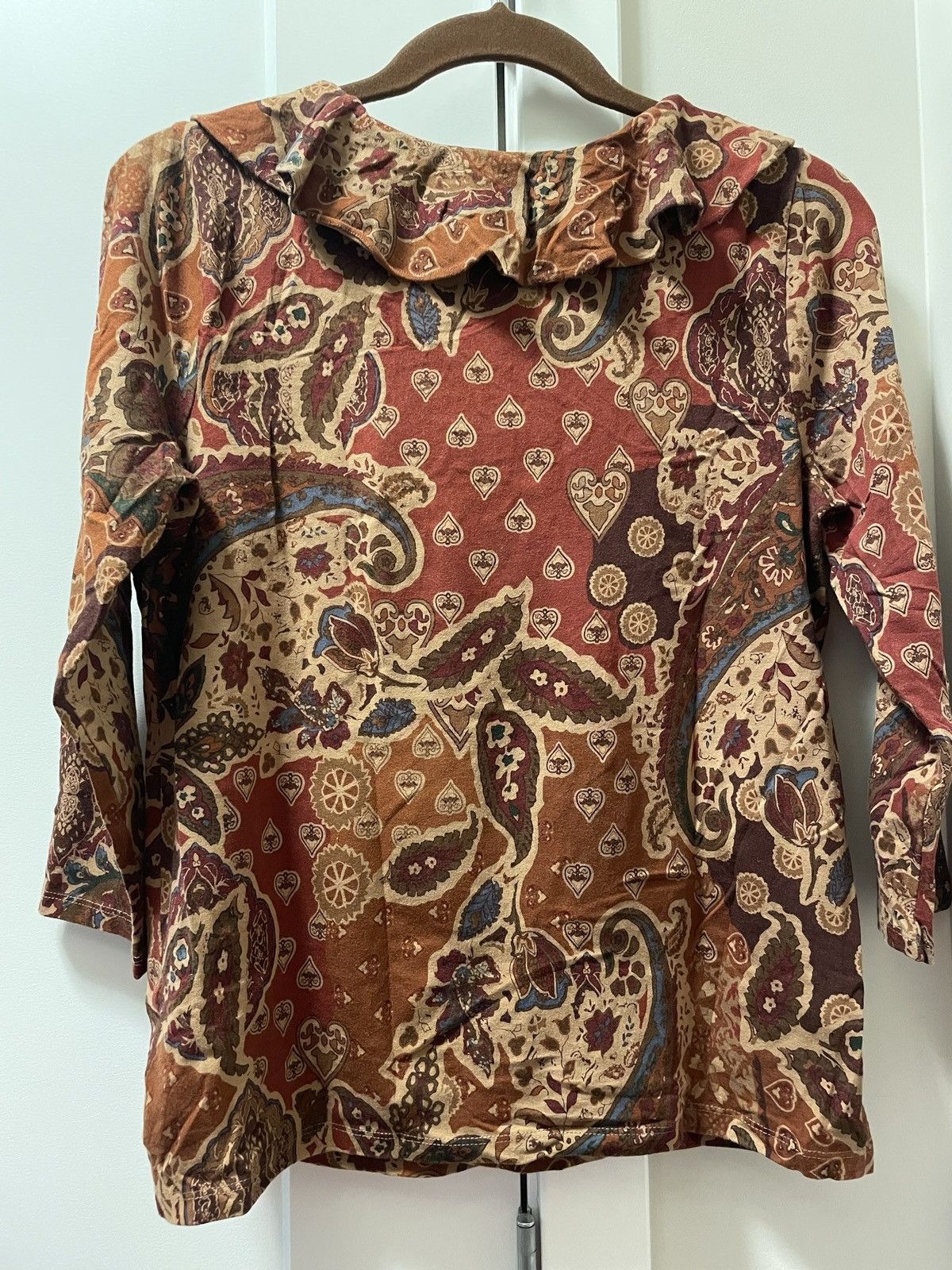 Polo Ralph Lauren 3/4 cotton ruffled shirt Size L / US 10 / IT 46 - 3 Thumbnail