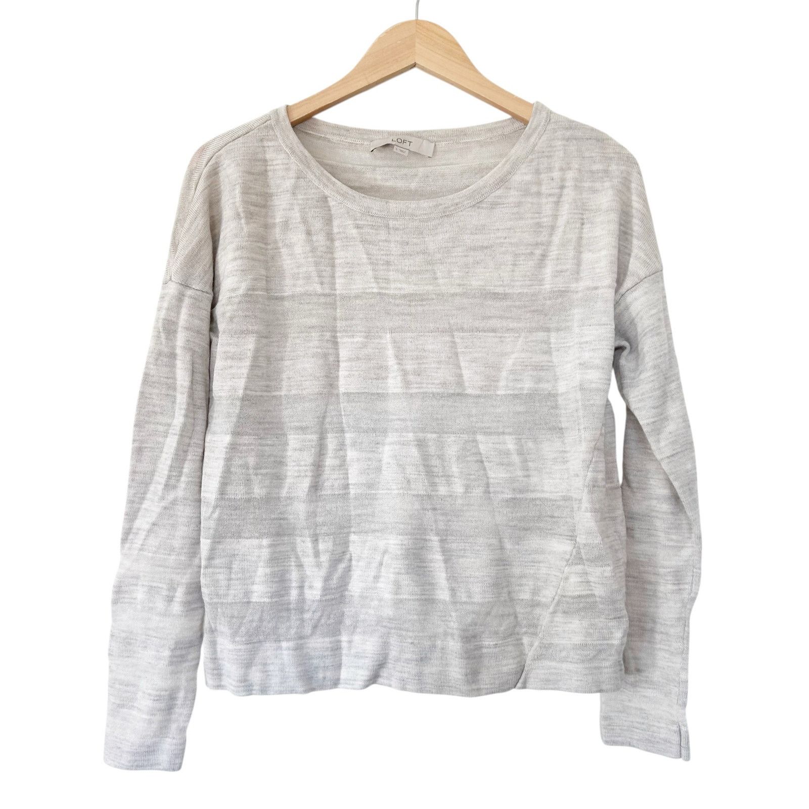 Loft Loft Tan Wool Blend Sweater Sz L Size L / US 10 / IT 46 - 1 Thumbnail