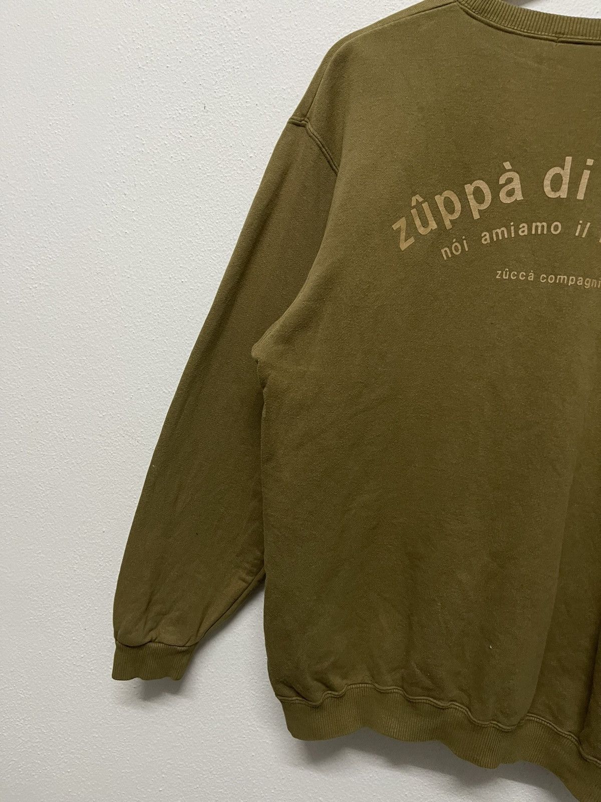 CABANE de ZUCCa × Issey Miyake × Japanese Brand 90s ZUPPA DI ZUCCA ISSEY MIYAKE SPELLOUT CREWNECK Size US M / EU 48-50 / 2 - 9 Thumbnail
