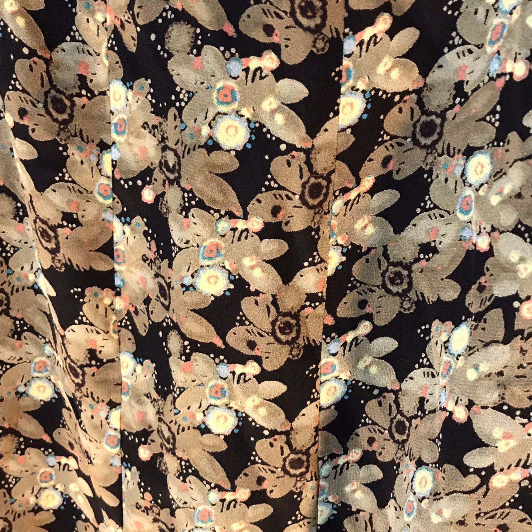 Liz Claiborne Liz Claiborne Women's Midi Pleated Floral Ruffle Skirt Size 14W Multicolor Summer Spring Size 36" / US 14 / IT 50 - 3 Thumbnail