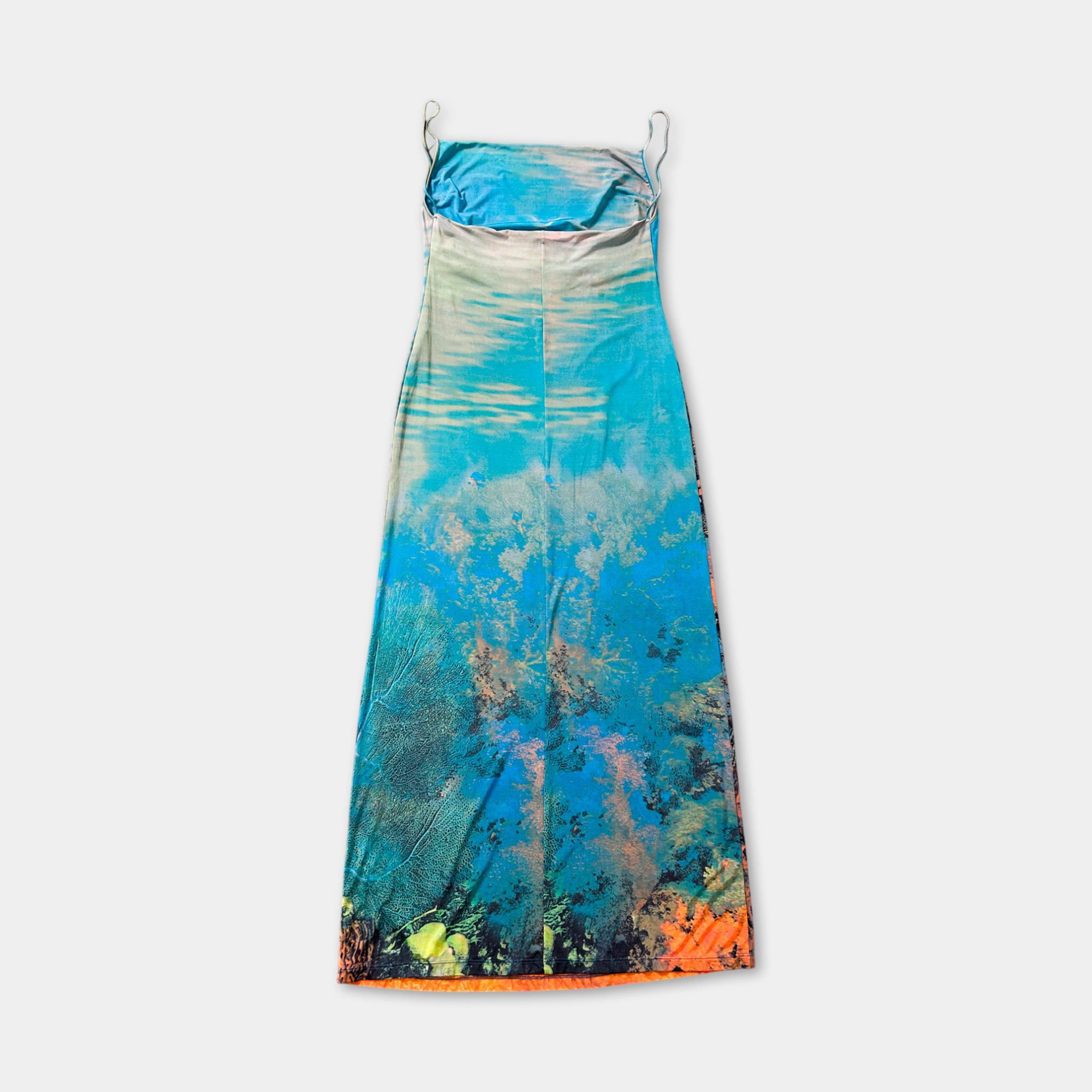 Roberto Cavalli Cavalli Jeans Coral Reef Graphic Dress Size L / US 10 / IT 46 - 4 Thumbnail