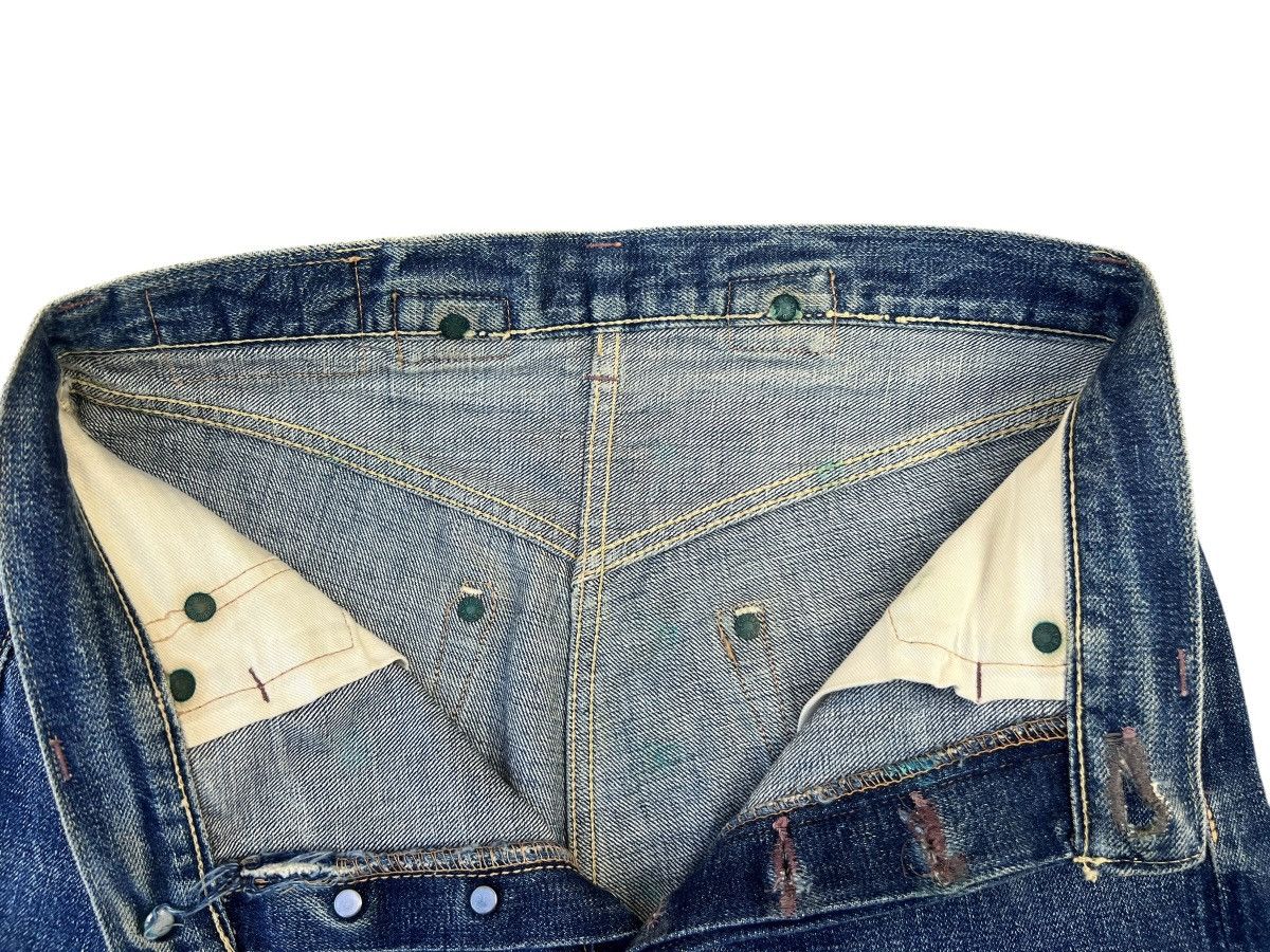 Denime Vintage 90s DENIME Japan Leather Patch Denim Selvedge Jeans Size US 29 - 13 Thumbnail