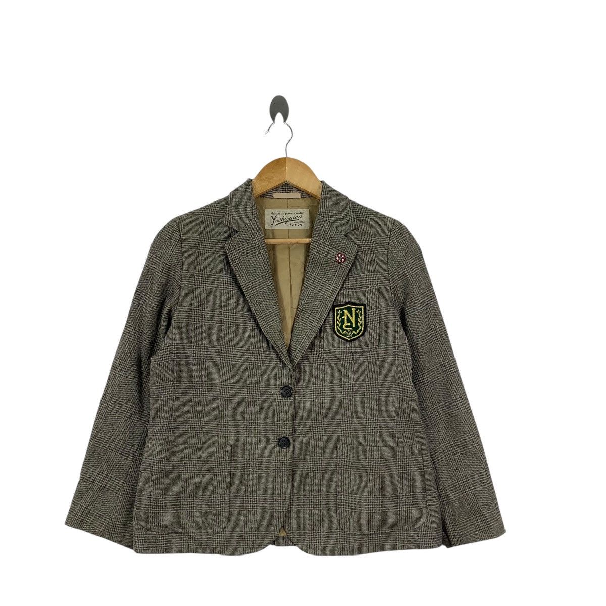 Vintage Vintage YOSHIGAWA NIHONBASHI IOKIO Glen Plaid Pattern Blazer Size S / US 4 / IT 40 - 4 Thumbnail