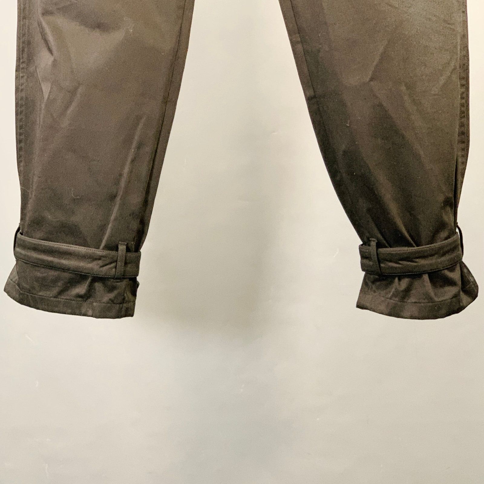 Marni MARNI Size 32 Black Twill Cotton Belted Casual Pants Size US 32 / EU 48 - 4 Thumbnail