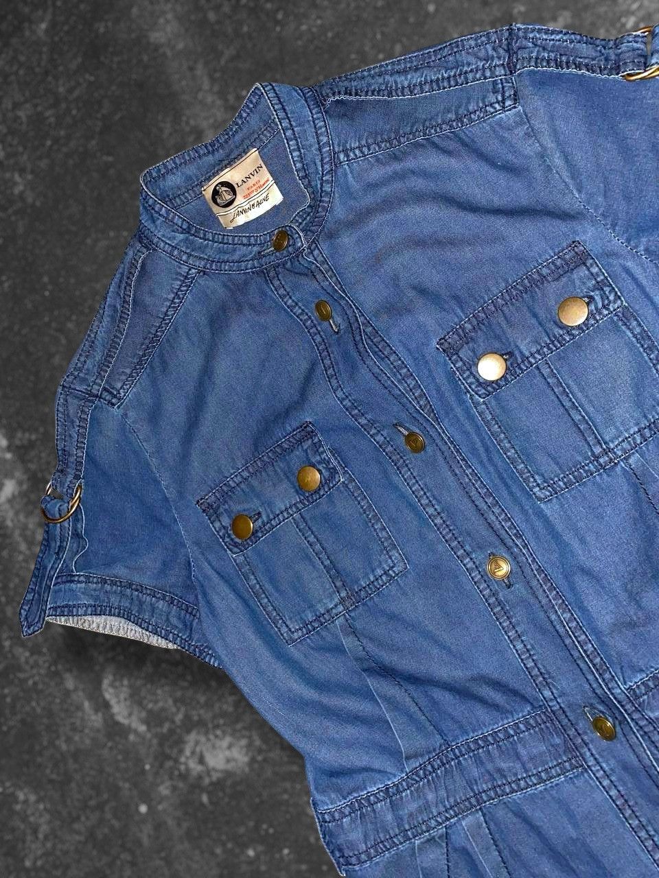 Acne Studios × Lanvin Luxury Blue LANVIN x Acne denim cotton dress size 40 Size S / US 4 / IT 40 - 2 Thumbnail
