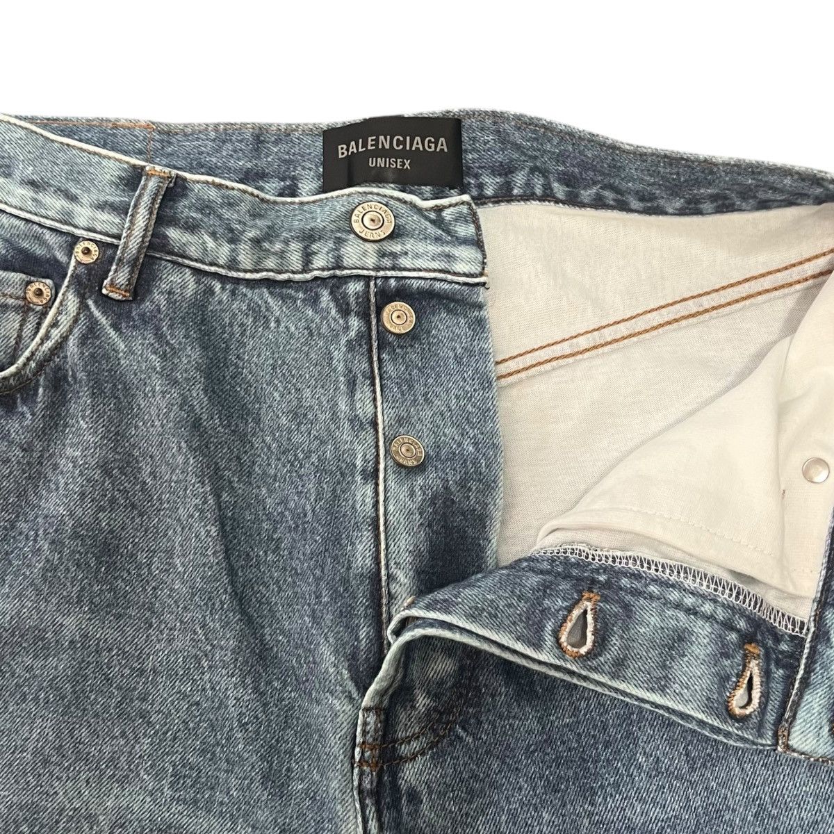 Balenciaga BALENCIAGA 2022AW Trompe-l’œil Heavy Cotton Jersey Denim Set Size US XS / EU 42 / 0 - 16 Thumbnail