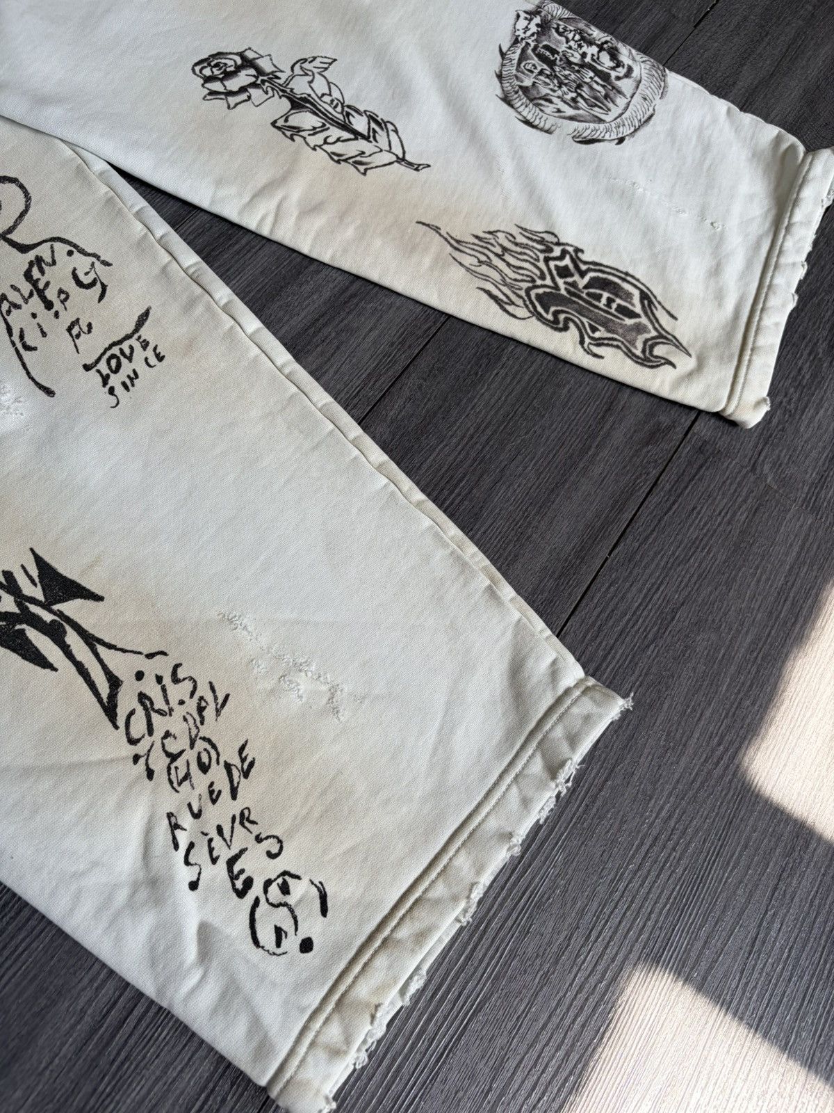Balenciaga Balenciaga Tattoo Baggy TAT DS Size US 30 / EU 46 - 4 Thumbnail