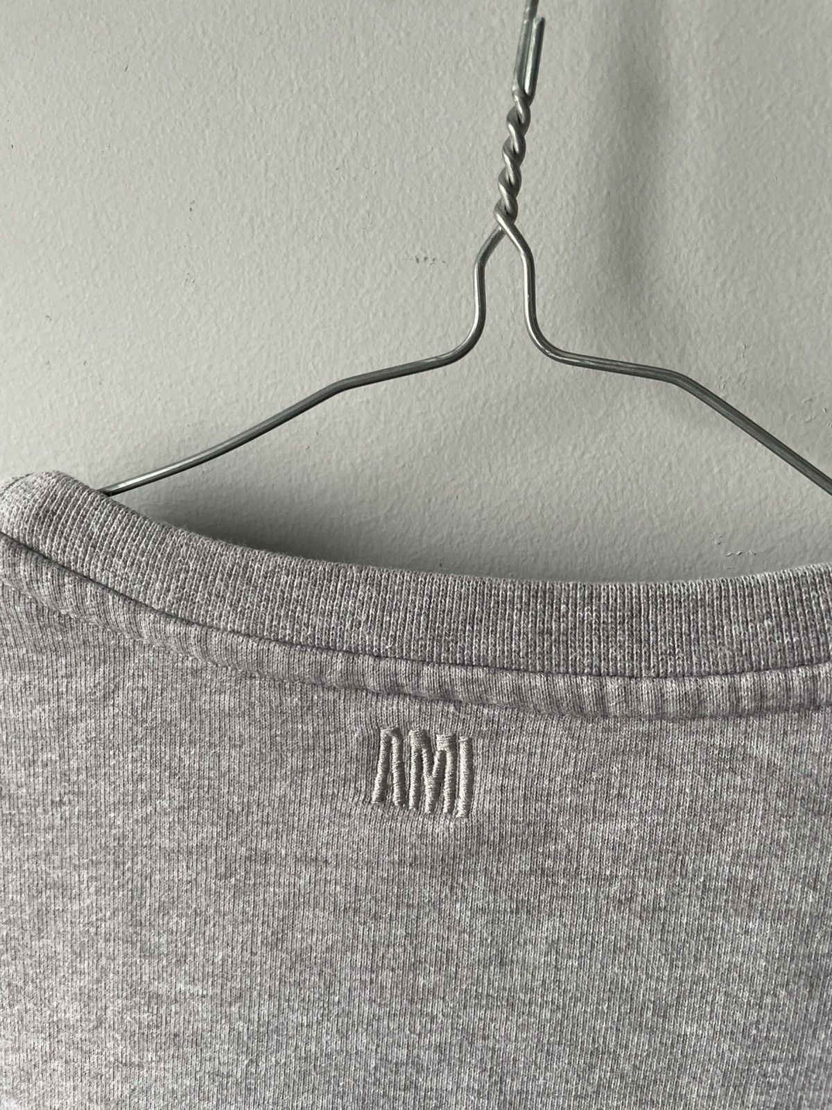 AMI AMI Alexandre Mattiussi Tricolor Bouclé Logo Sweatshirt Grey Size US L / EU 52-54 / 3 - 6 Thumbnail