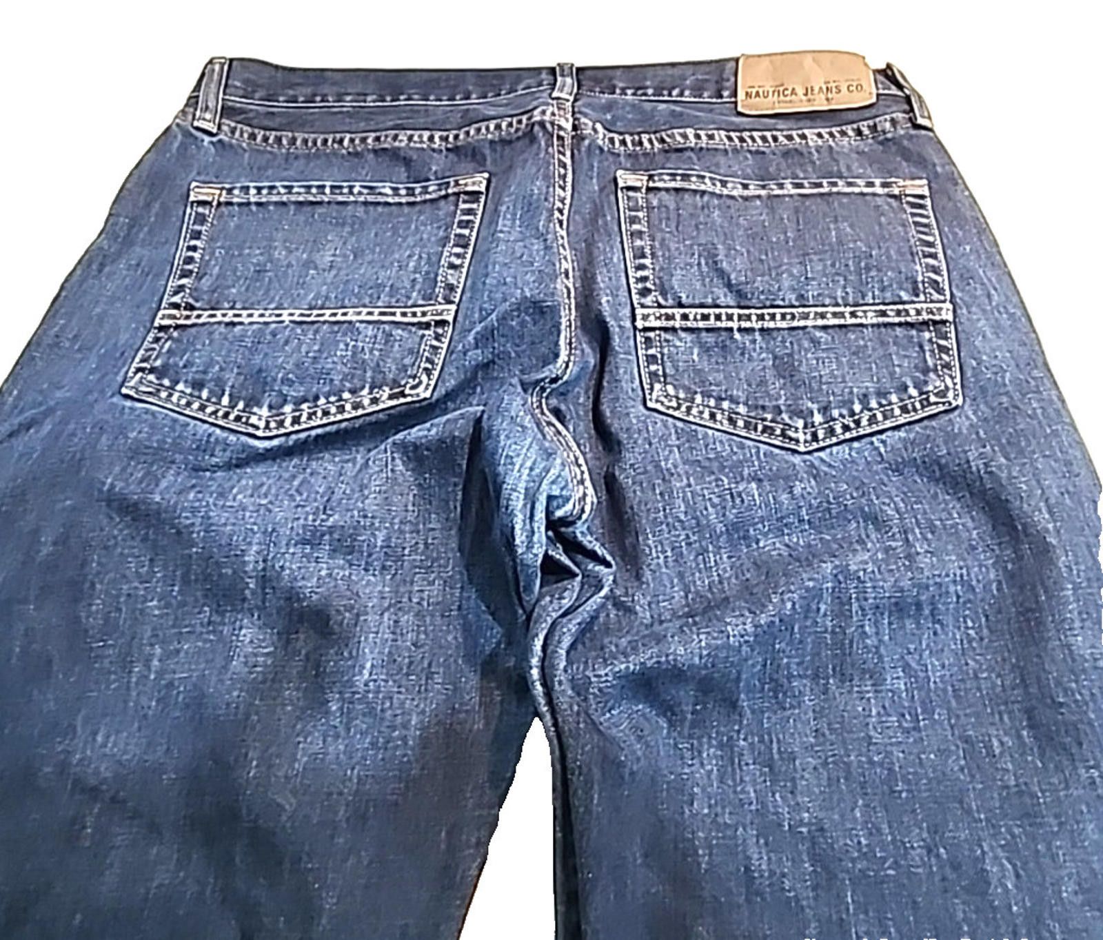 Nautica Nautica Blue Jeans Straight Relaxed Classic Actual 38Wx30L Size US 38 / EU 54 - 9 Thumbnail