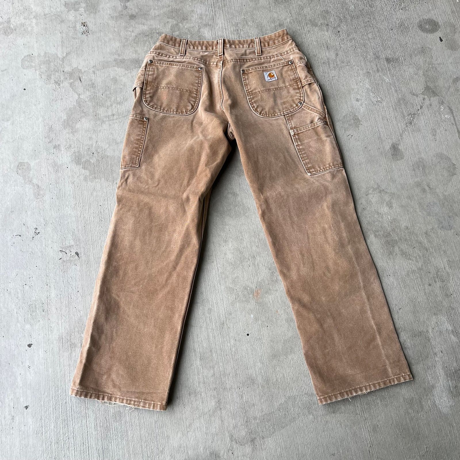 Carhartt × Vintage Carhartt brown WOMENS double knee work wear carpenter pants Size US 30 / EU 46 - 5 Thumbnail