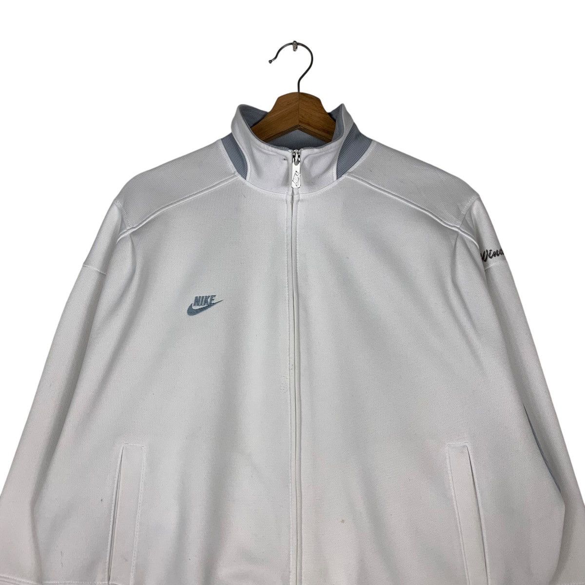 Nike Vintage NIKE Gymnastics White Sweater #1351-C61 Size US L / EU 52-54 / 3 - 2 Thumbnail