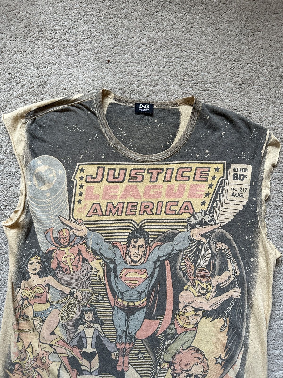 Dolce & Gabbana 2000s Dolce & Gabbana DC Comics Sleeveless Tshirt / Rare Size US M / EU 48-50 / 2 - 4 Thumbnail