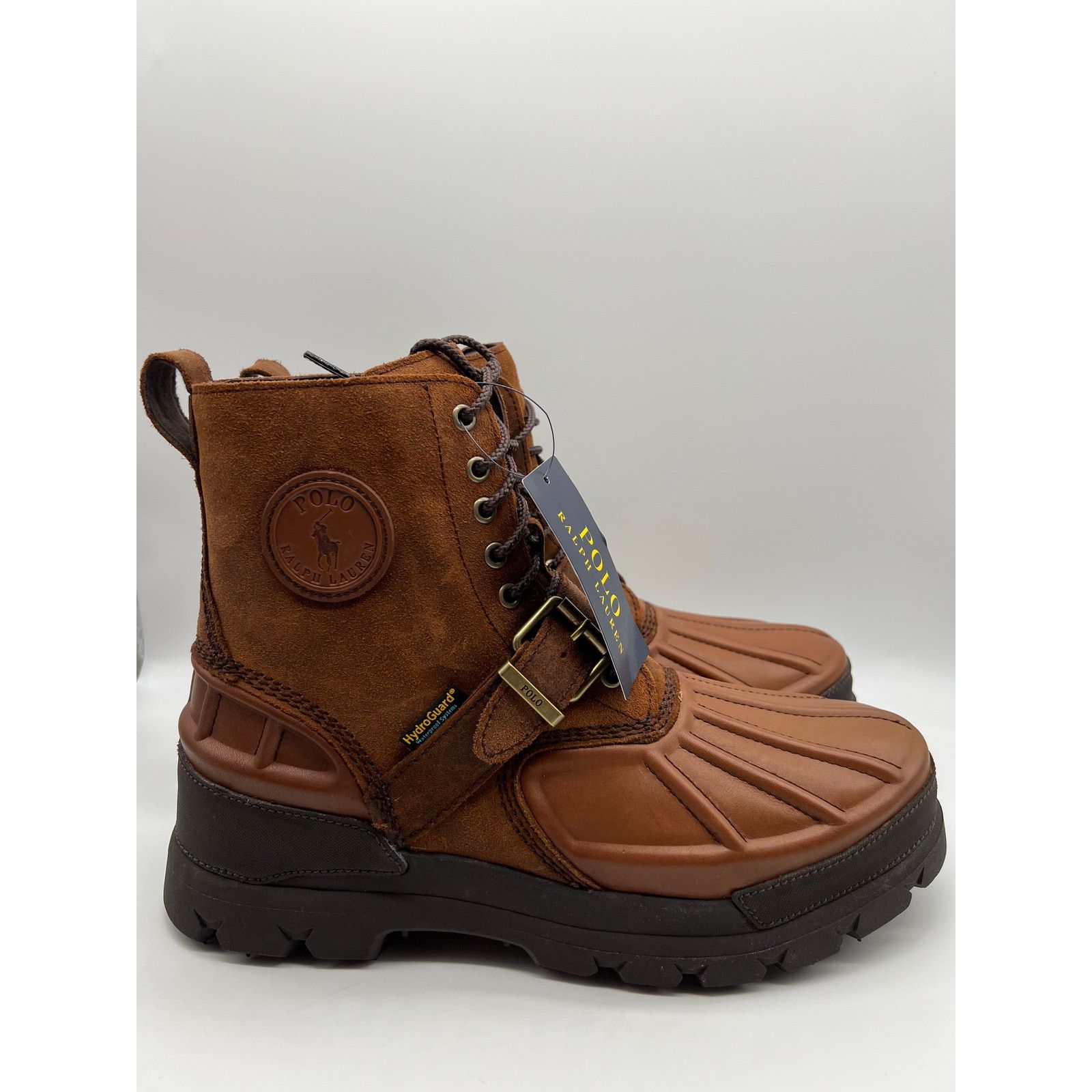 Polo Ralph Laurent Oslo High Waterproof Leather Men's 11.5D Shoes in Brown