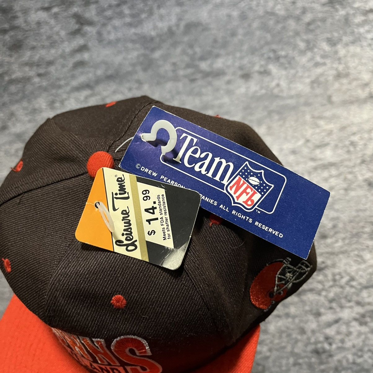 Drew Pearson Vintage 90s Cleveland Browns Drew Pearson Snapback Hat NEW Size ONE SIZE - 4 Thumbnail