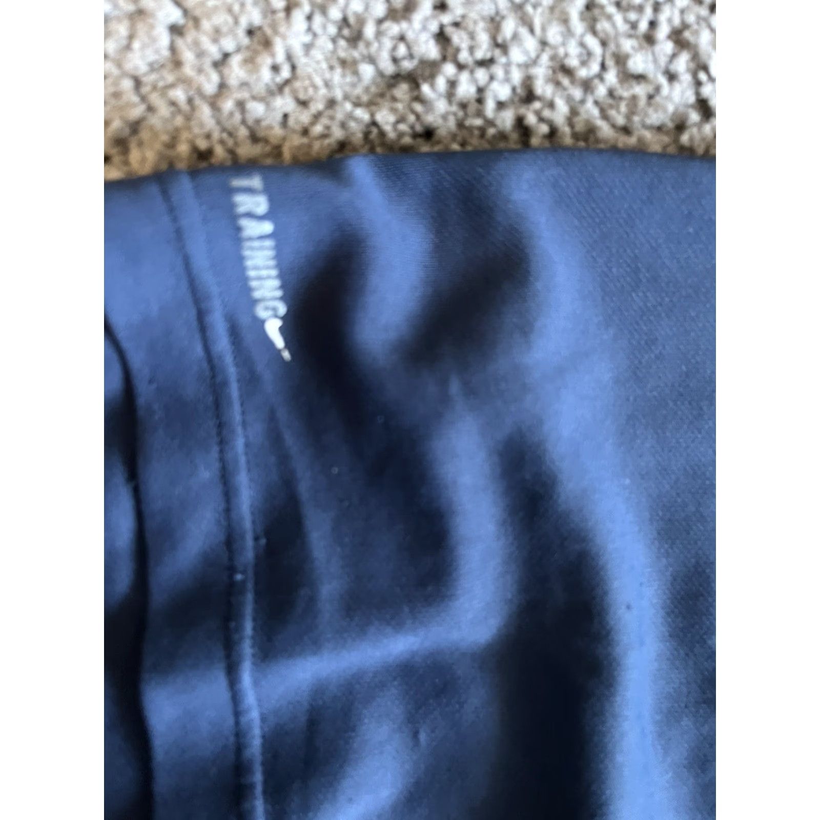 Nike Nike Training Mens Large Crew Long Sleeve Top Nike Sideline UV Shirt Pullover Crew Neck 100% Polyester Regular Blue Navy Football Sports Training Size US L / EU 52-54 / 3 - 6 Thumbnail