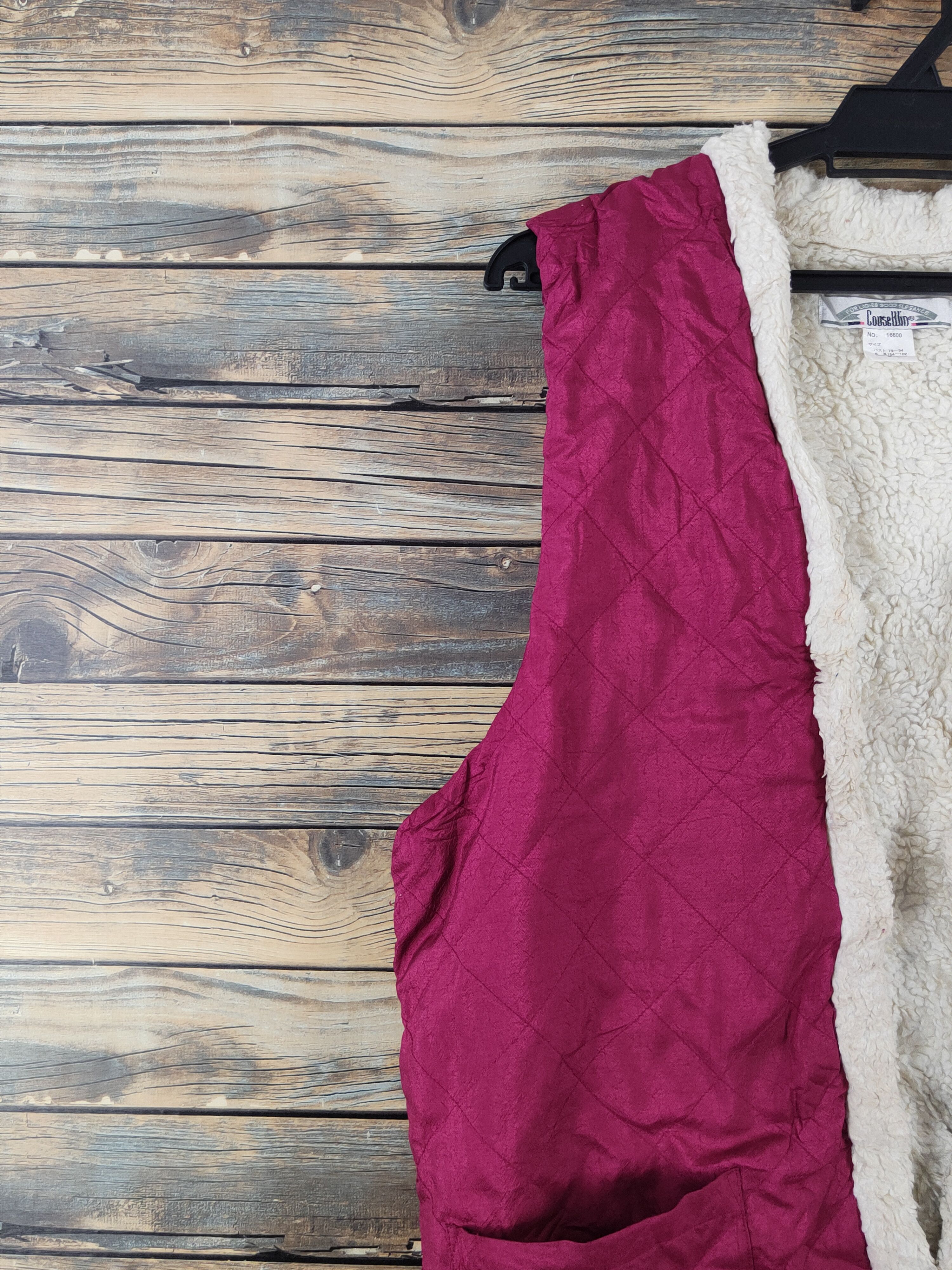 Japanese Brand × Vintage Vintage Mohair Furr fabric by Couse Win Berry Vests Size M / US 6-8 / IT 42-44 - 5 Thumbnail