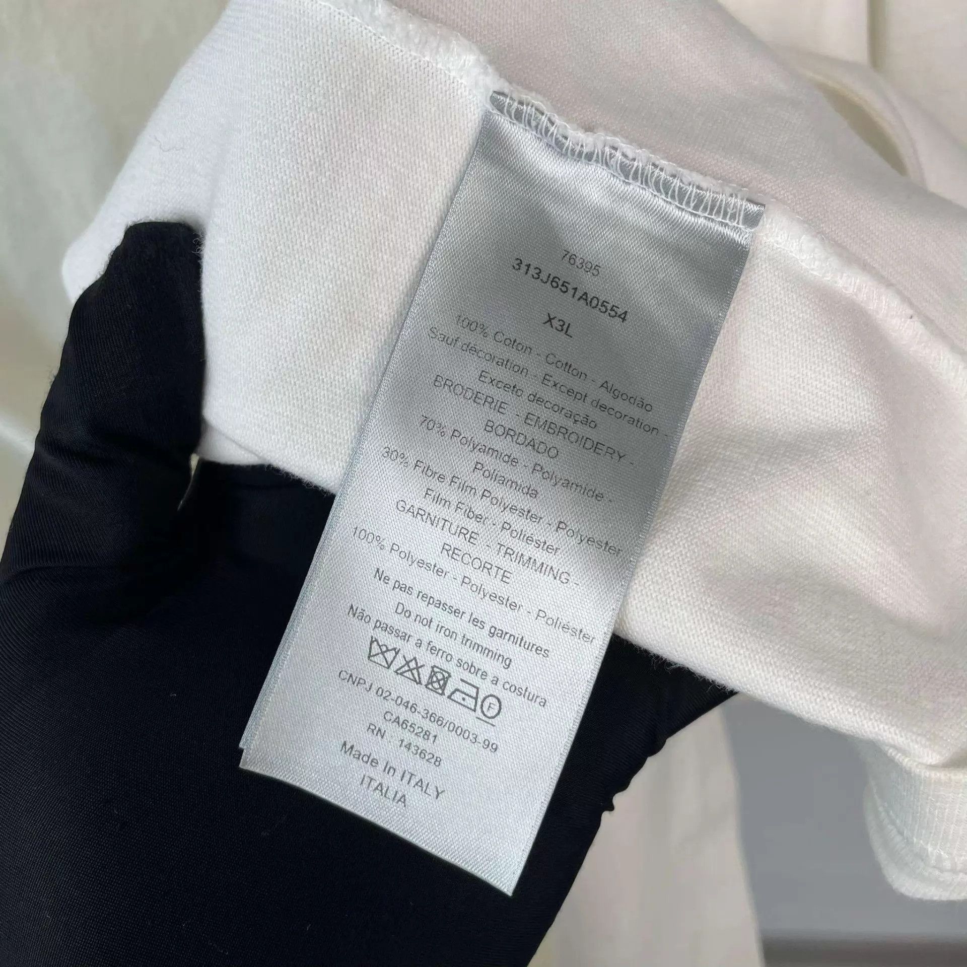 Dior Dior cotton short-sleeve white slightly yellowed Size US XXL / EU 58 / 5 - 5 Thumbnail
