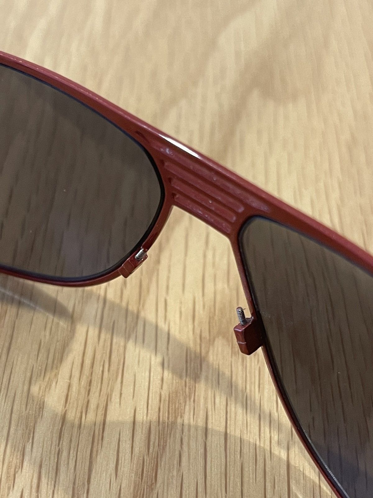 Dior × Hedi Slimane Hedi Slimane Y2K DIOR Homme red 0069/s aviator sunglasses Size ONE SIZE - 3 Thumbnail