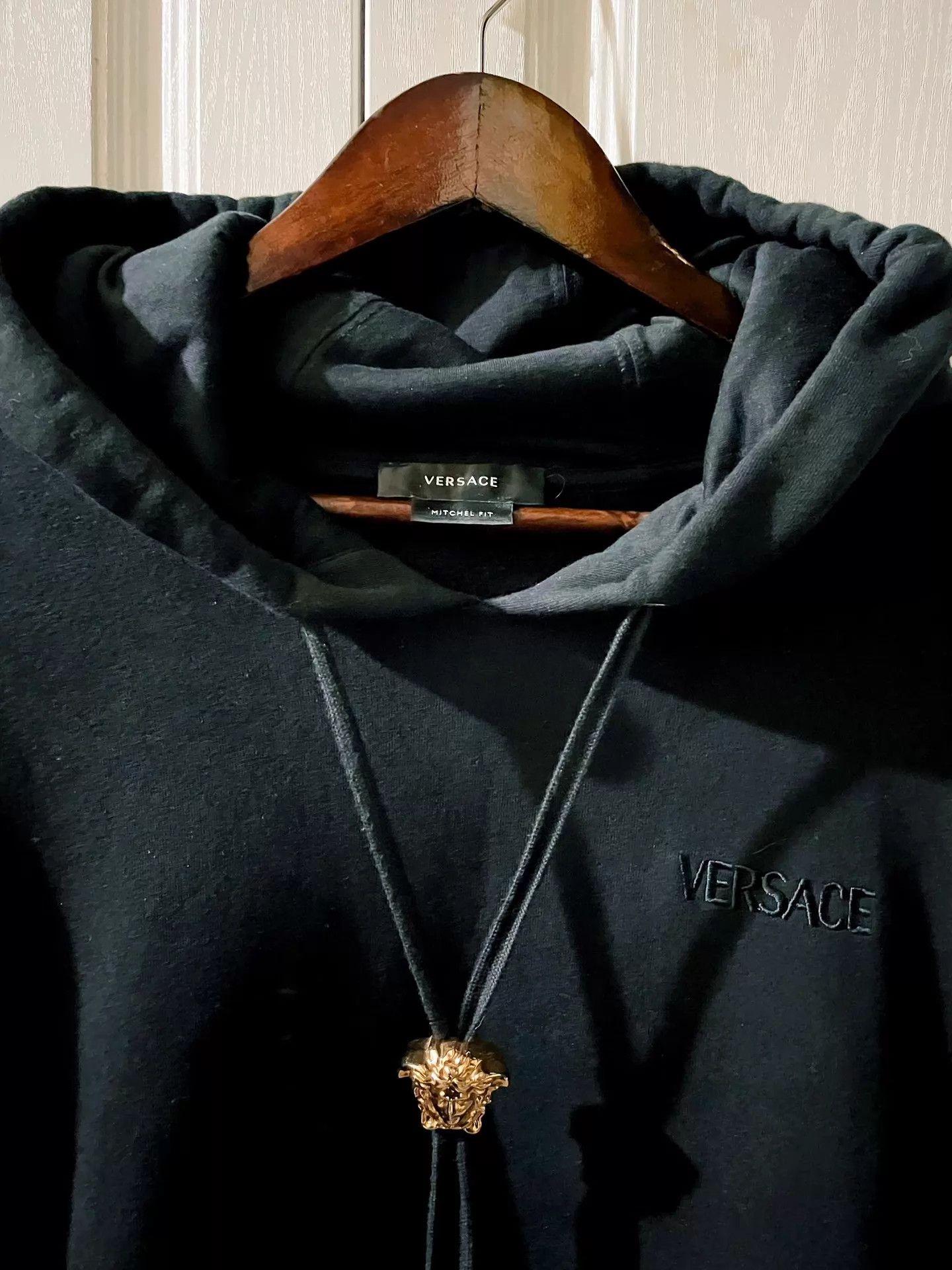 Versace Versace Main Line Latest Runway Embroidered Hoodie Size US XL / EU 56 / 4 - 3 Thumbnail