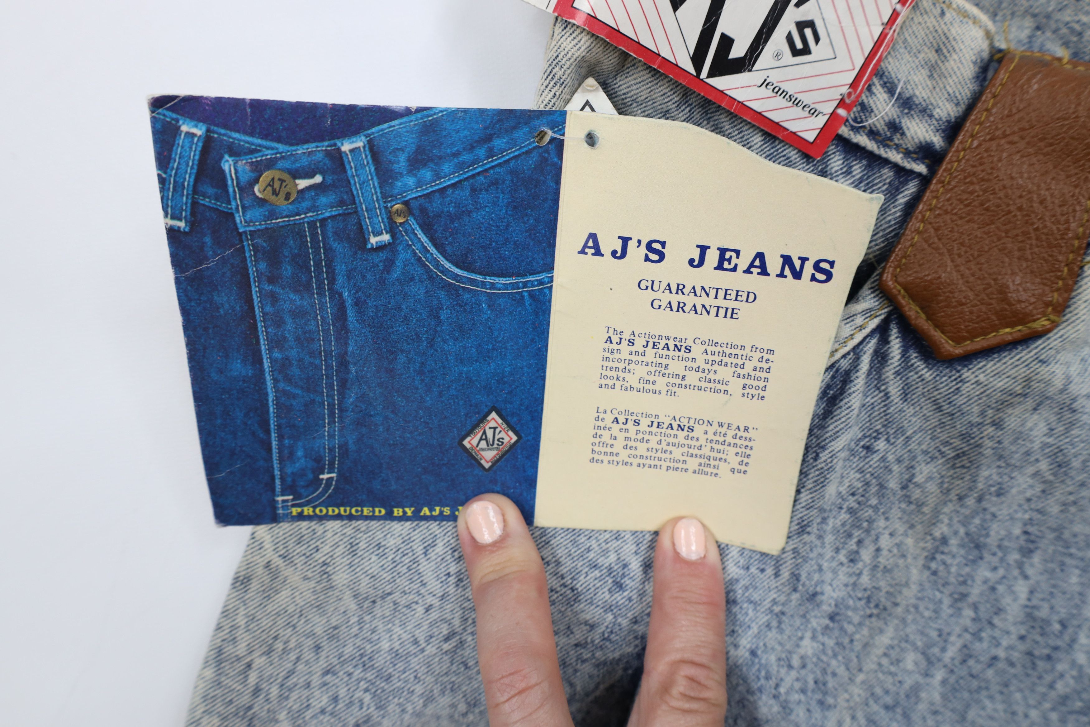 Vintage Deadstock Vintage 90s Streetwear Waist Tapered Leg Jeans Size 30" / US 8 / IT 44 - 10 Thumbnail