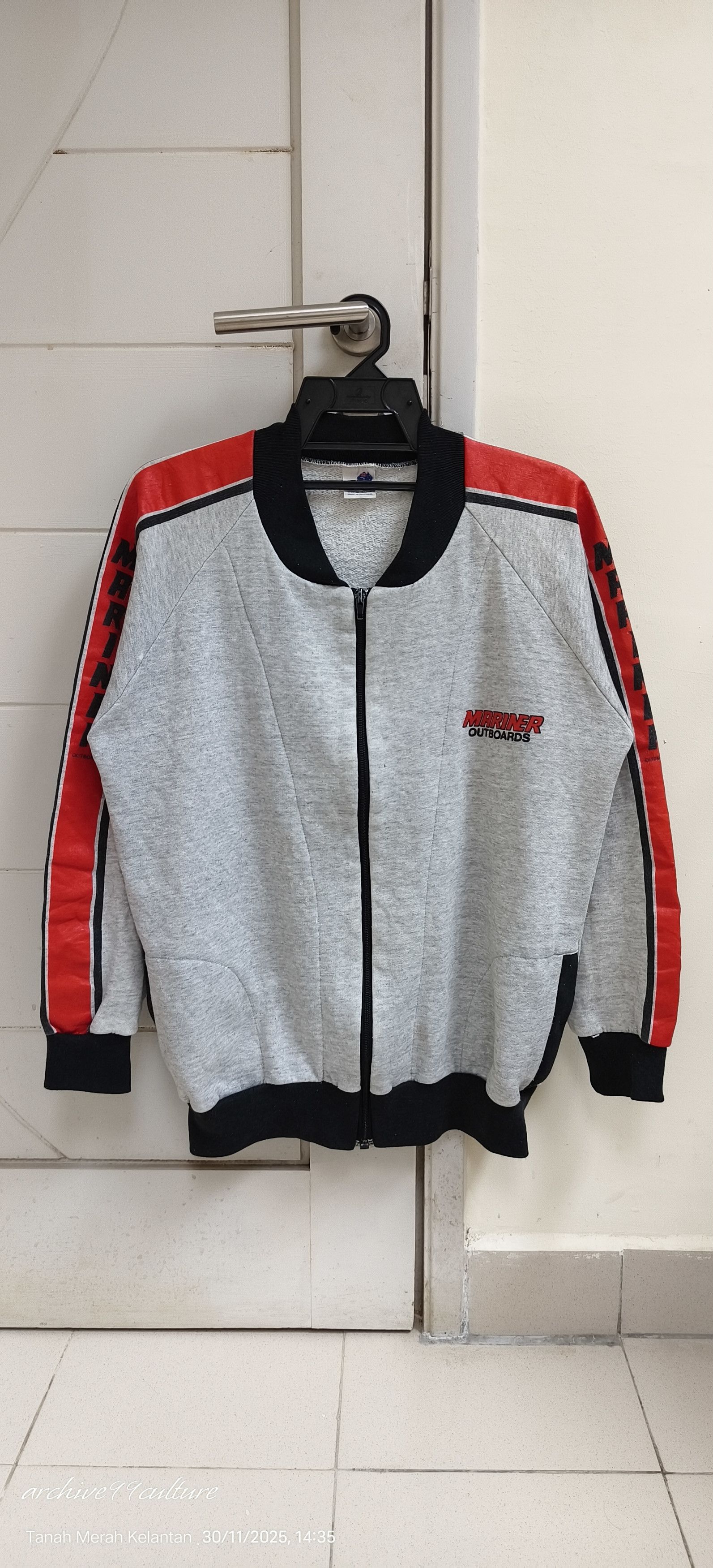 Vintage Vintage 80's Mariner Outboards merch trainer jacket Size US M / EU 48-50 / 2 - 1 Thumbnail