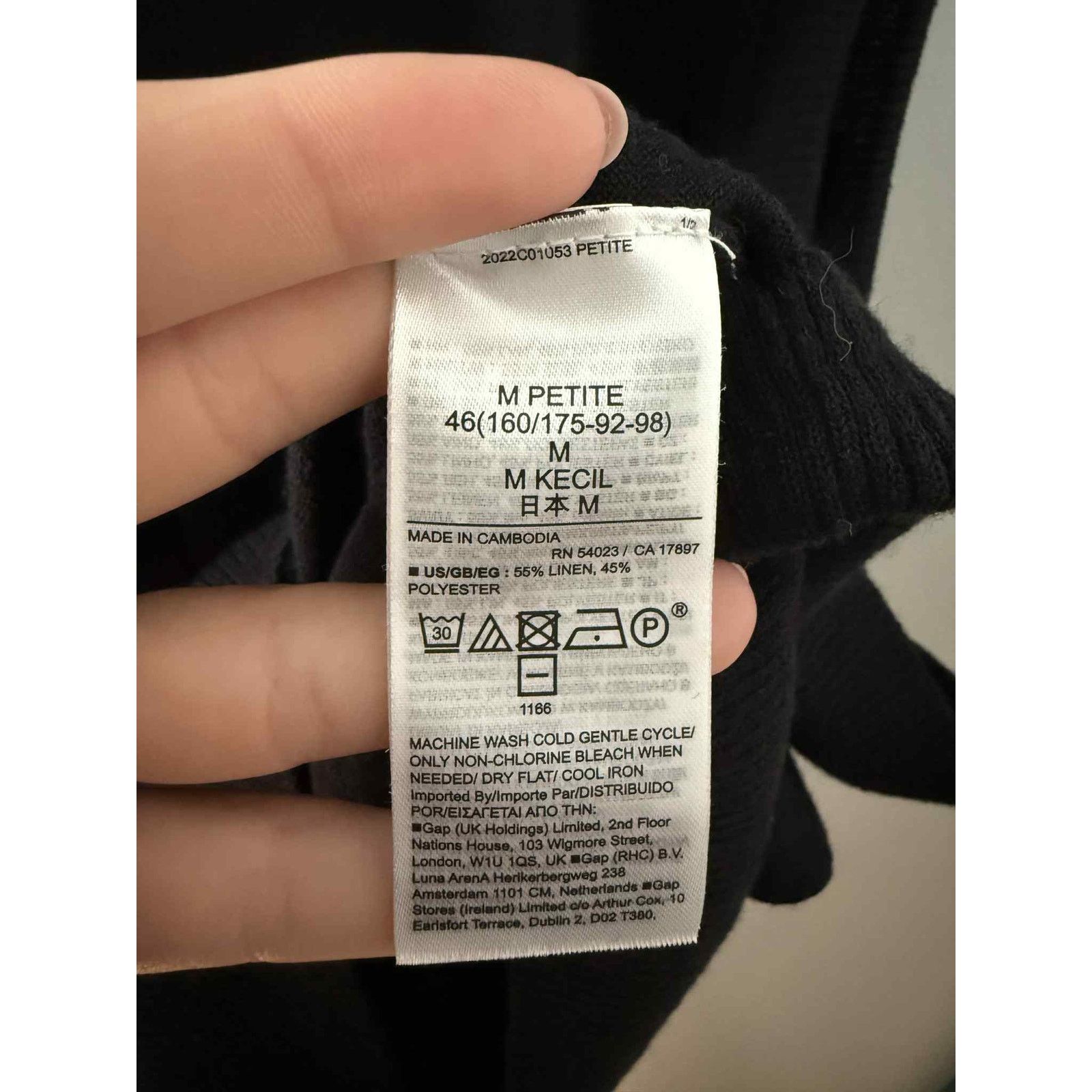 Gap Gap Linen Blend Tank Sweater Black Women's Petite Size M Size M / US 6-8 / IT 42-44 - 5 Thumbnail