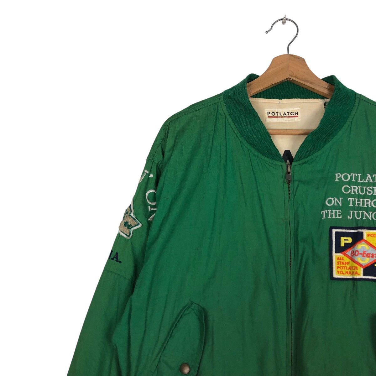 Hysteric Glamour 📌Riot Riot Vintage Bomber Jacket Full Patches Potlatch Size US M / EU 48-50 / 2 - 8 Thumbnail